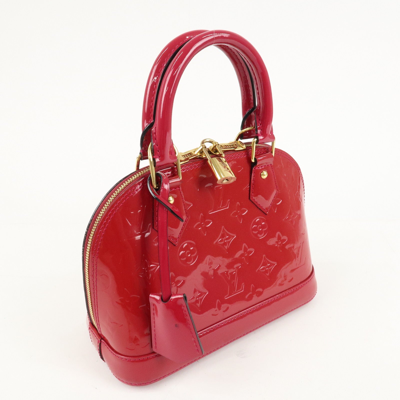 Louis Vuitton Monogram Vernis Alma BB 2Way Bag Rose Indien M91771