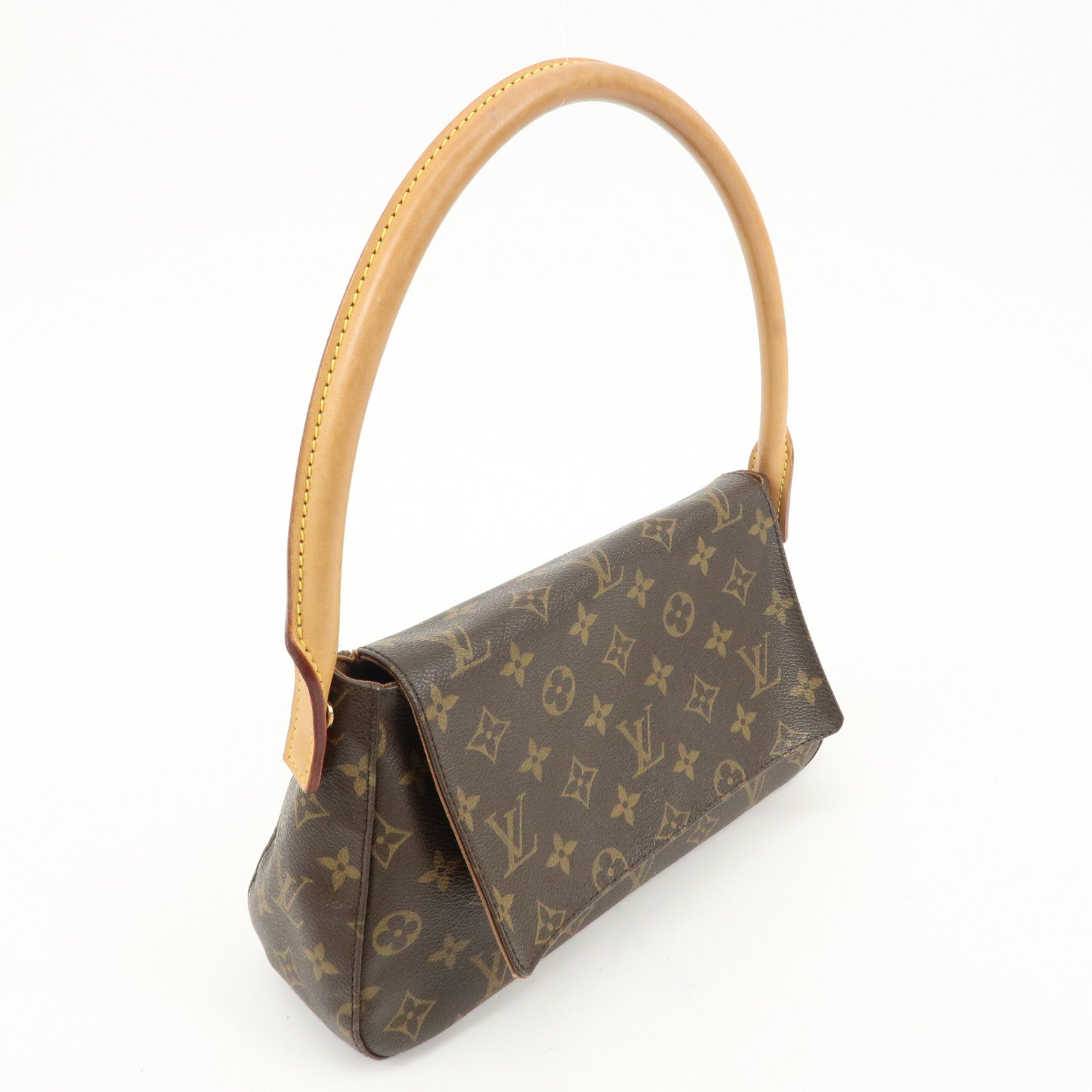 Louis Vuitton Monogram Mini Looping Shoulder Bag Hand Bag M51147 Used