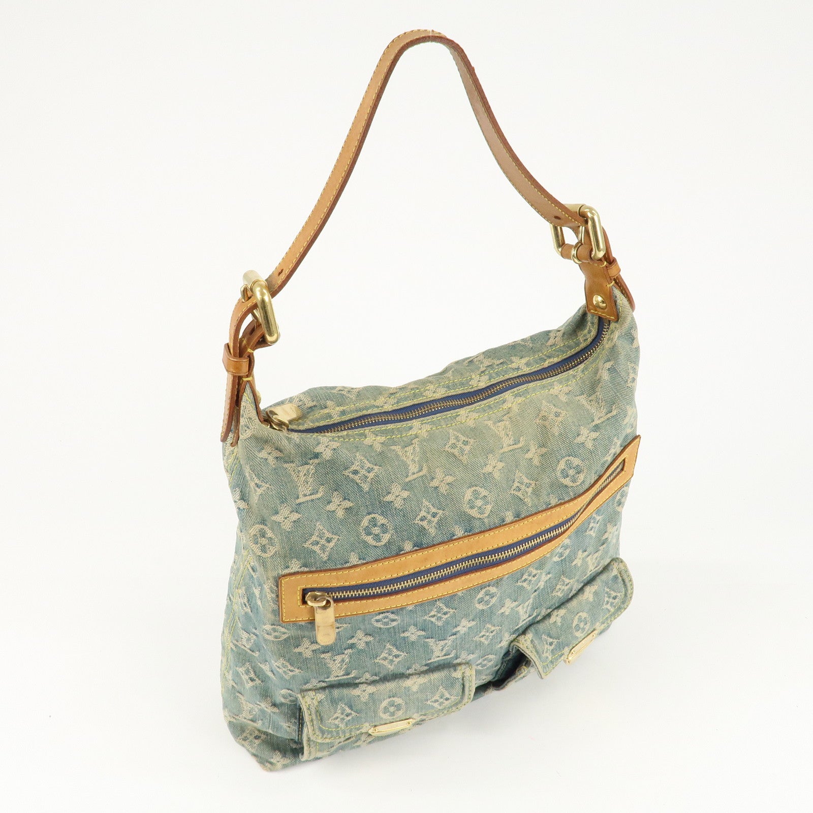 Louis Vuitton Monogram Denim Baggy GM Shoulder Bag M95048