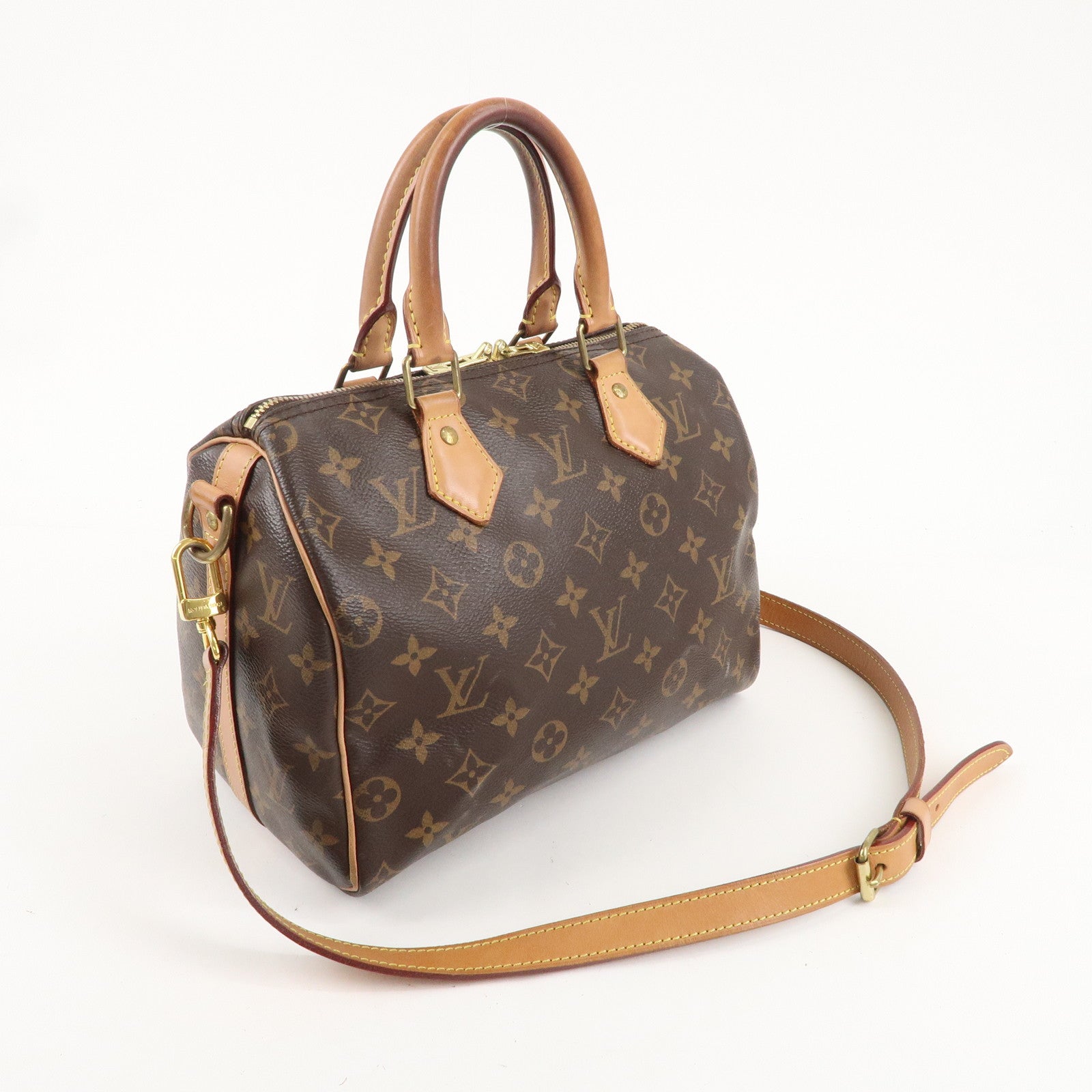 Louis Vuitton Monogram Speedy Bandouliere 25 Brown M41113