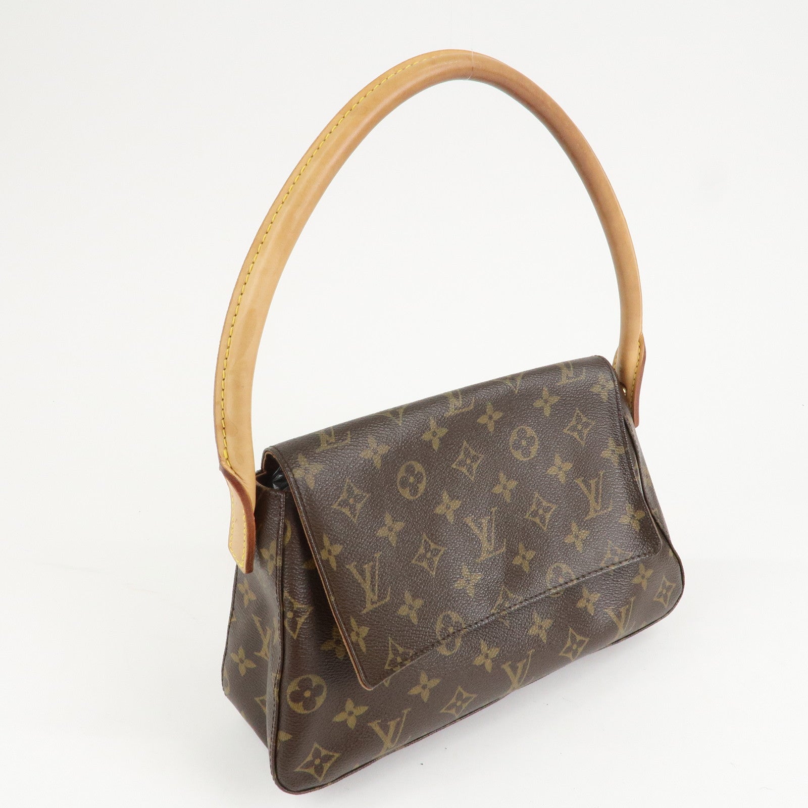 Louis Vuitton Monogram Mini Looping Shoulder Bag Hand Bag M51147 Used