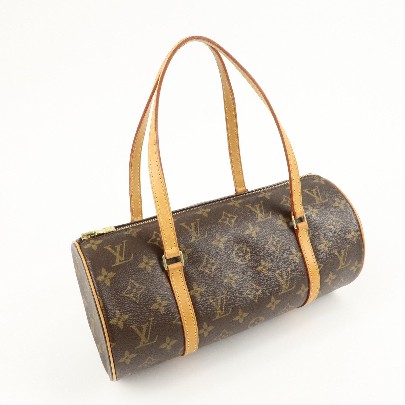 Louis Vuitton Monogram Papillon 30 Hand Bag Brown M51385 Used