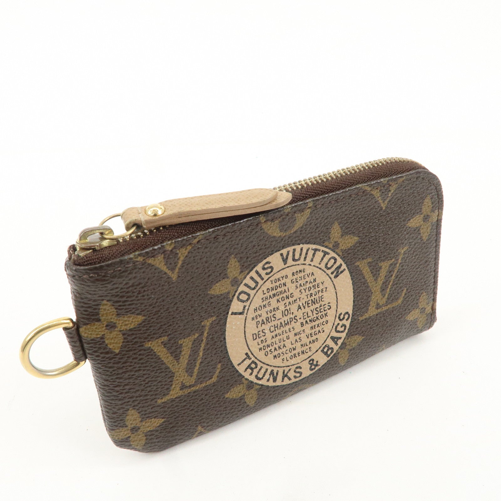 Louis Vuitton Monogram T&B Pochette Cles Complice Coin Case N58025 Used