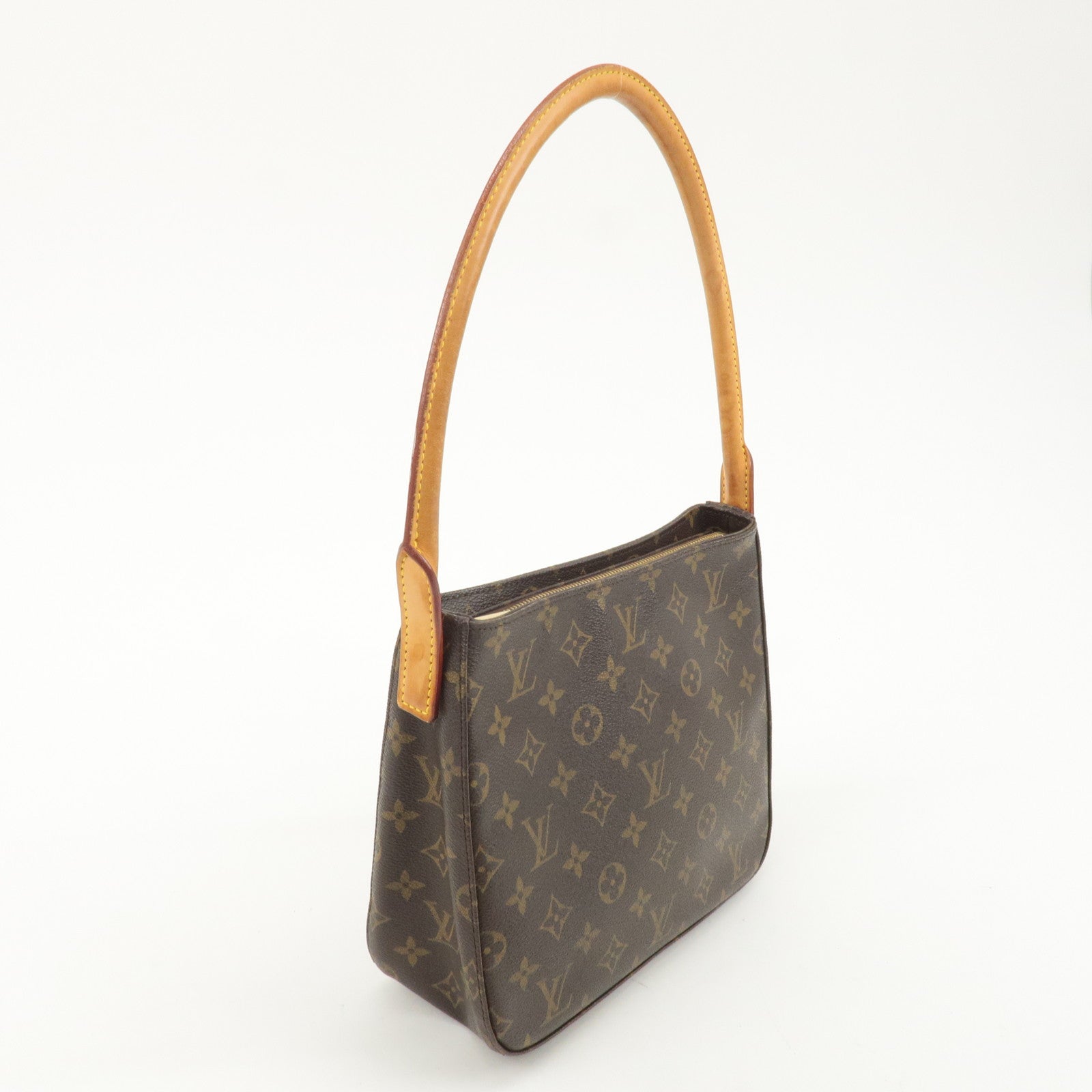 Louis Vuitton Monogram Looping MM Shoulder Bag Brown M51146