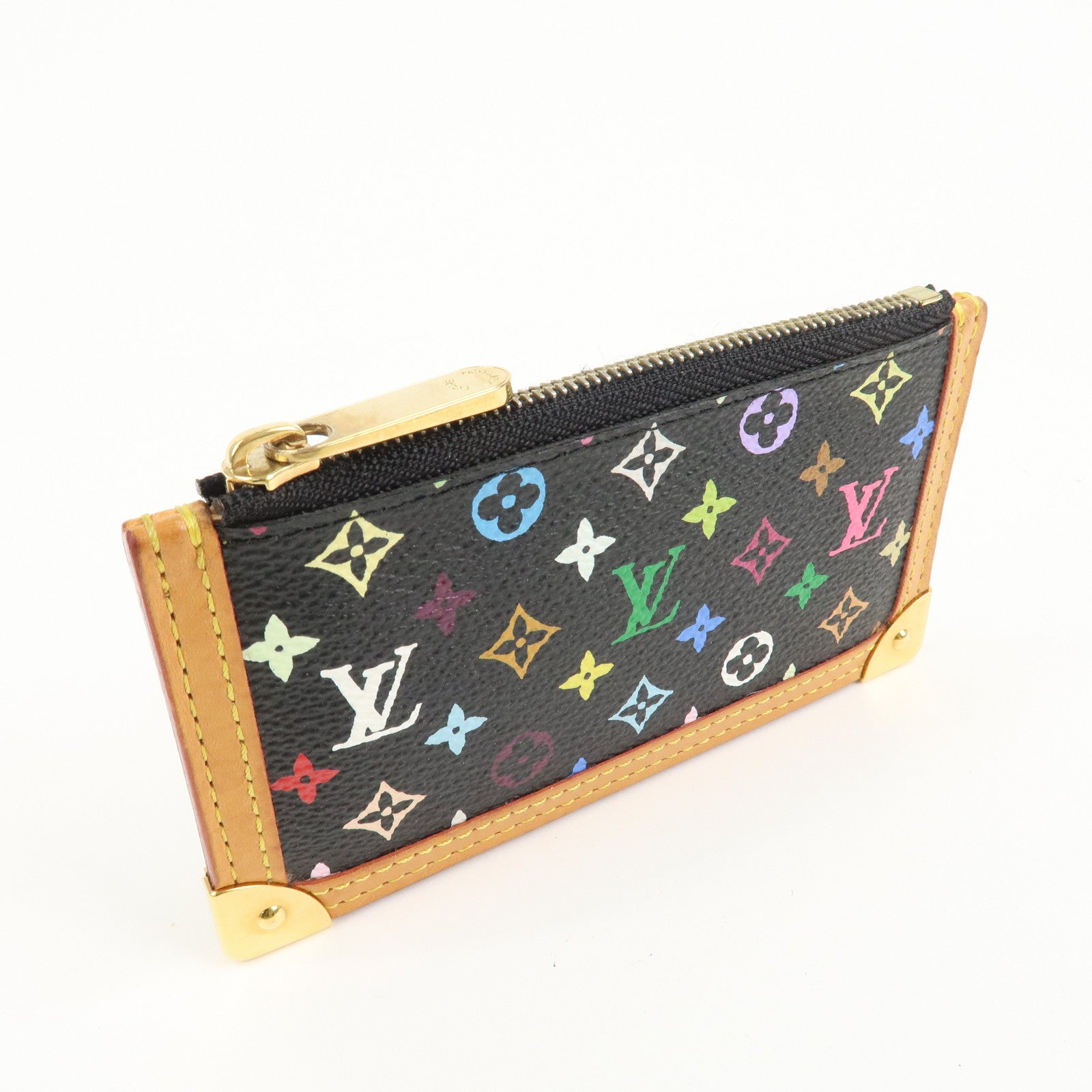 Louis Vuitton Monogram Multicolor Pochette Cles Noir M92654