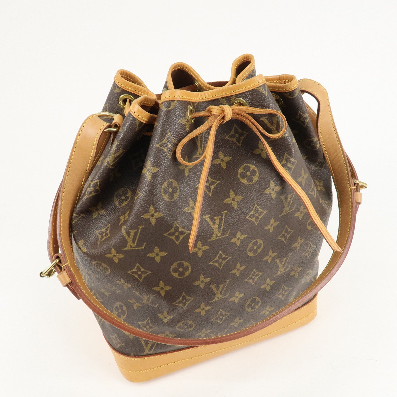 Louis Vuitton Monogram Noe Shoulder Bag Hand Bag Brown M42224 Used