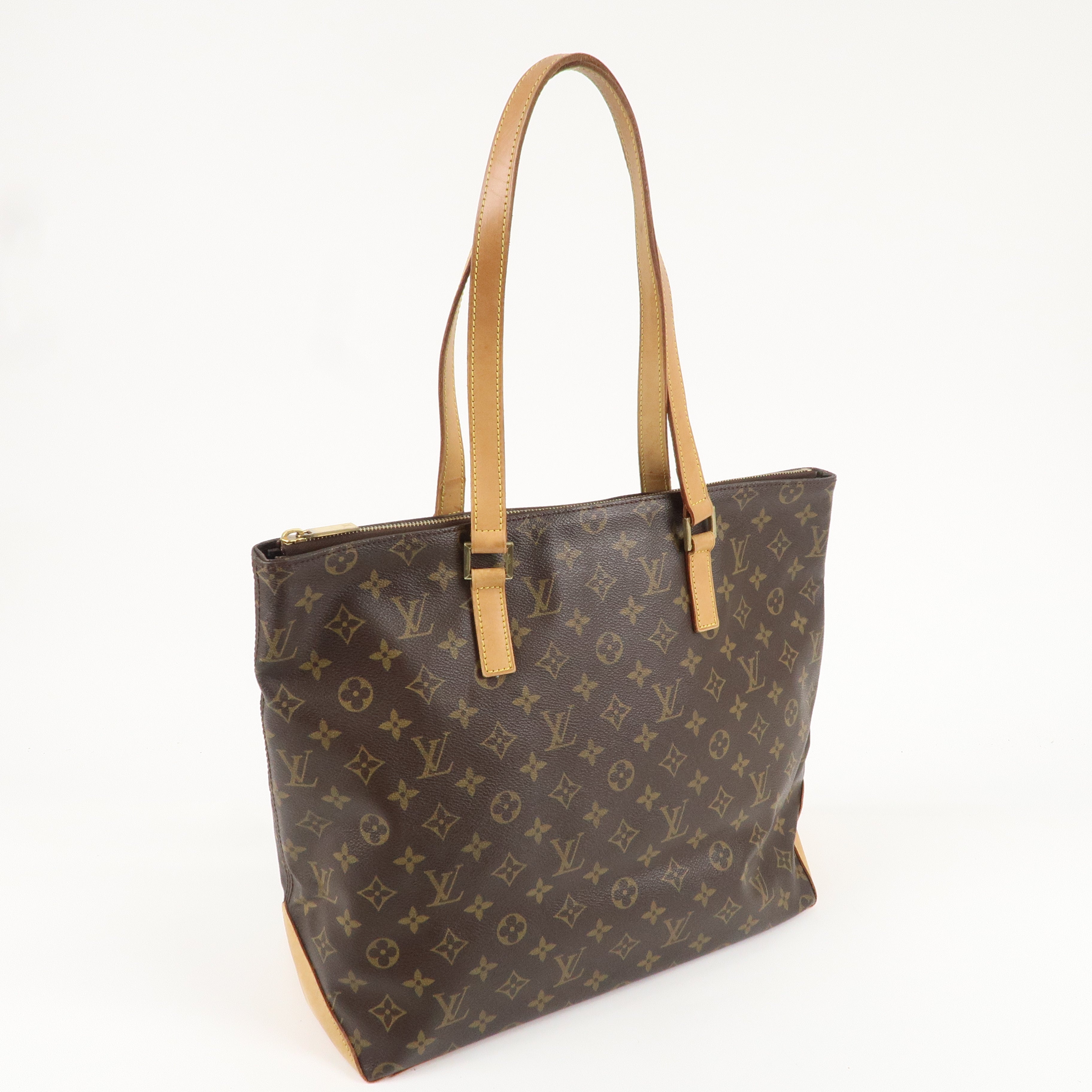 Louis Vuitton Monogram Cabas Mezzo Tote Bag Brown M51151