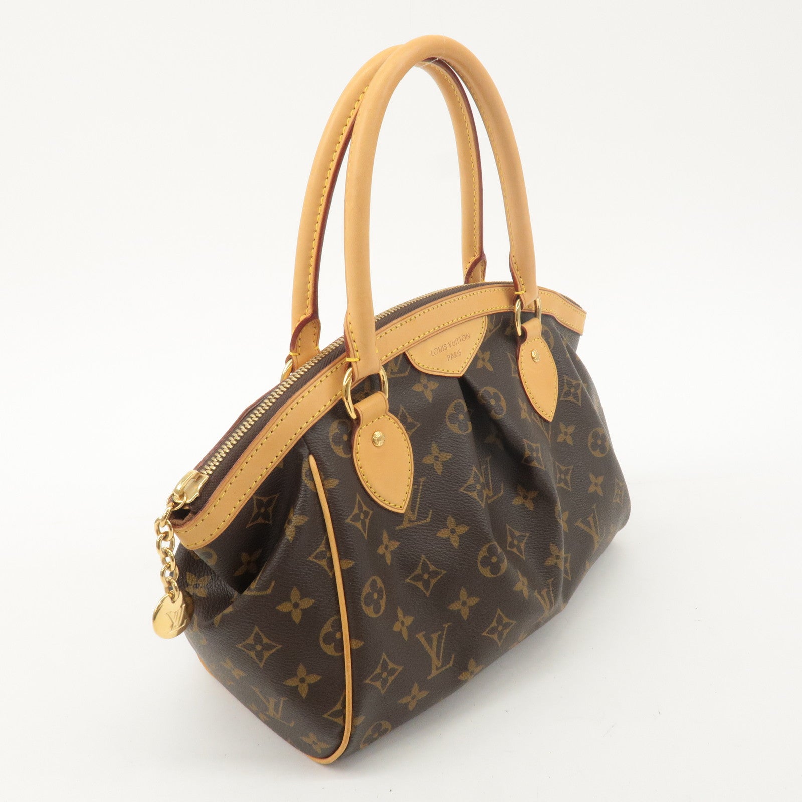 Louis Vuitton Monogram Tivoli PM Hand Bag Brown M40143