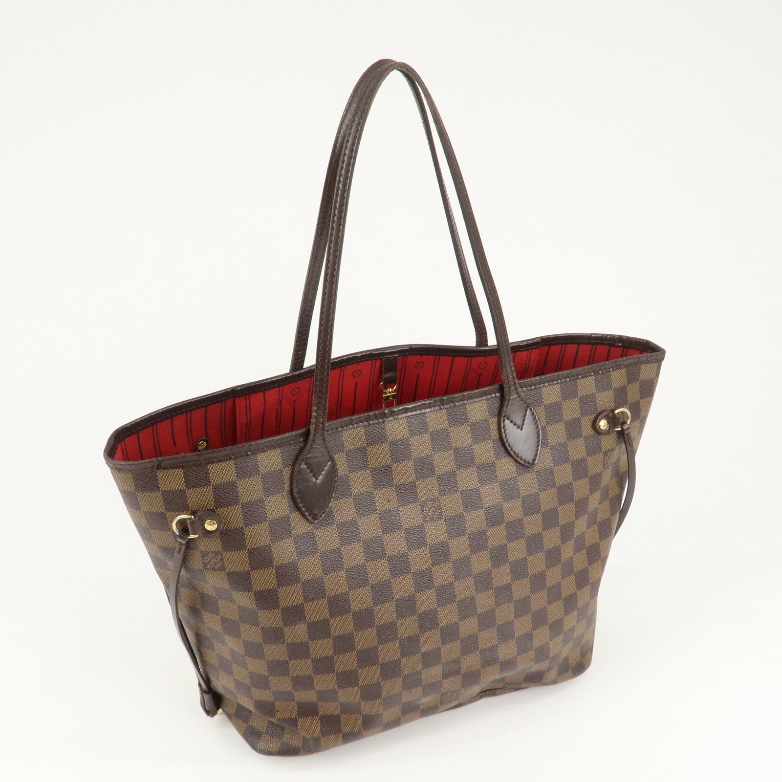 Louis Vuitton Damier Neverfull MM Tote Bag Damier Ebene N51105 Used