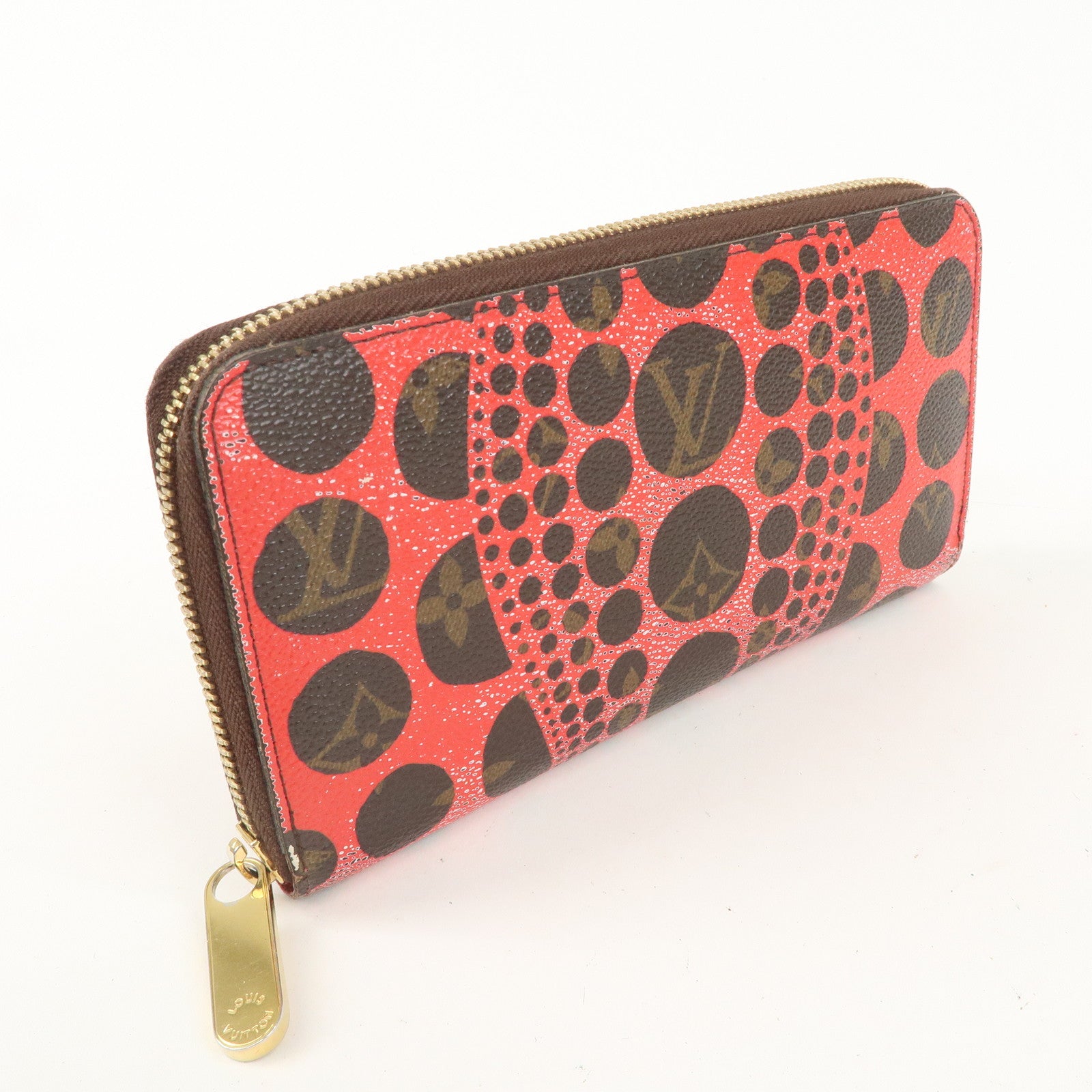 Louis Vuitton Monogram Yayoi Kusama Pumpkin Dots Zippy Wallet