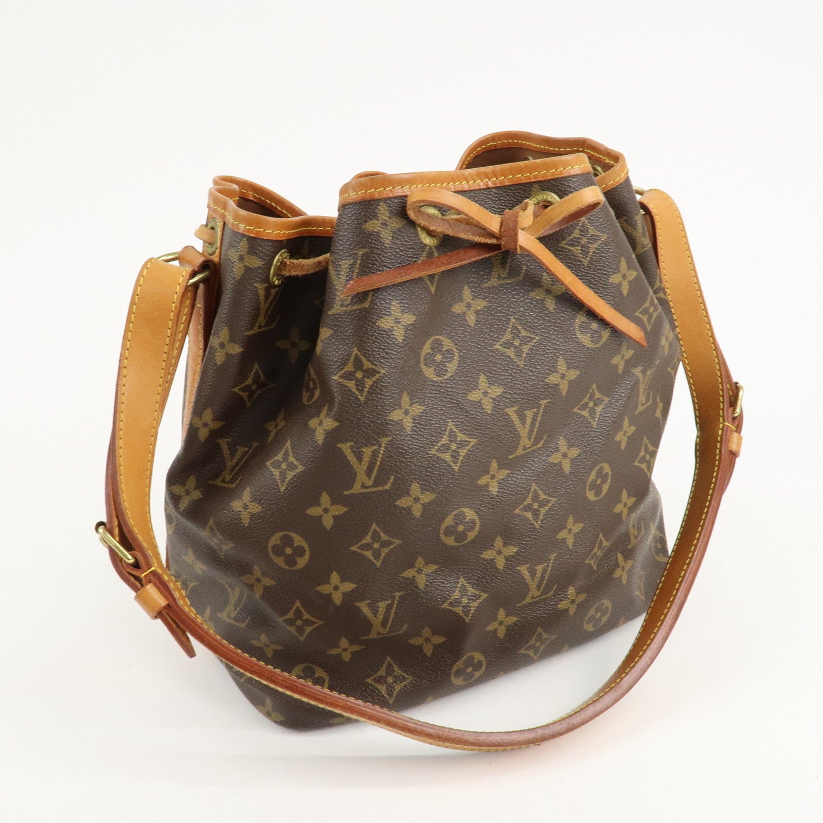 Louis Vuitton Monogram Petit Noe Shoulder Bag Brown M42226 Used