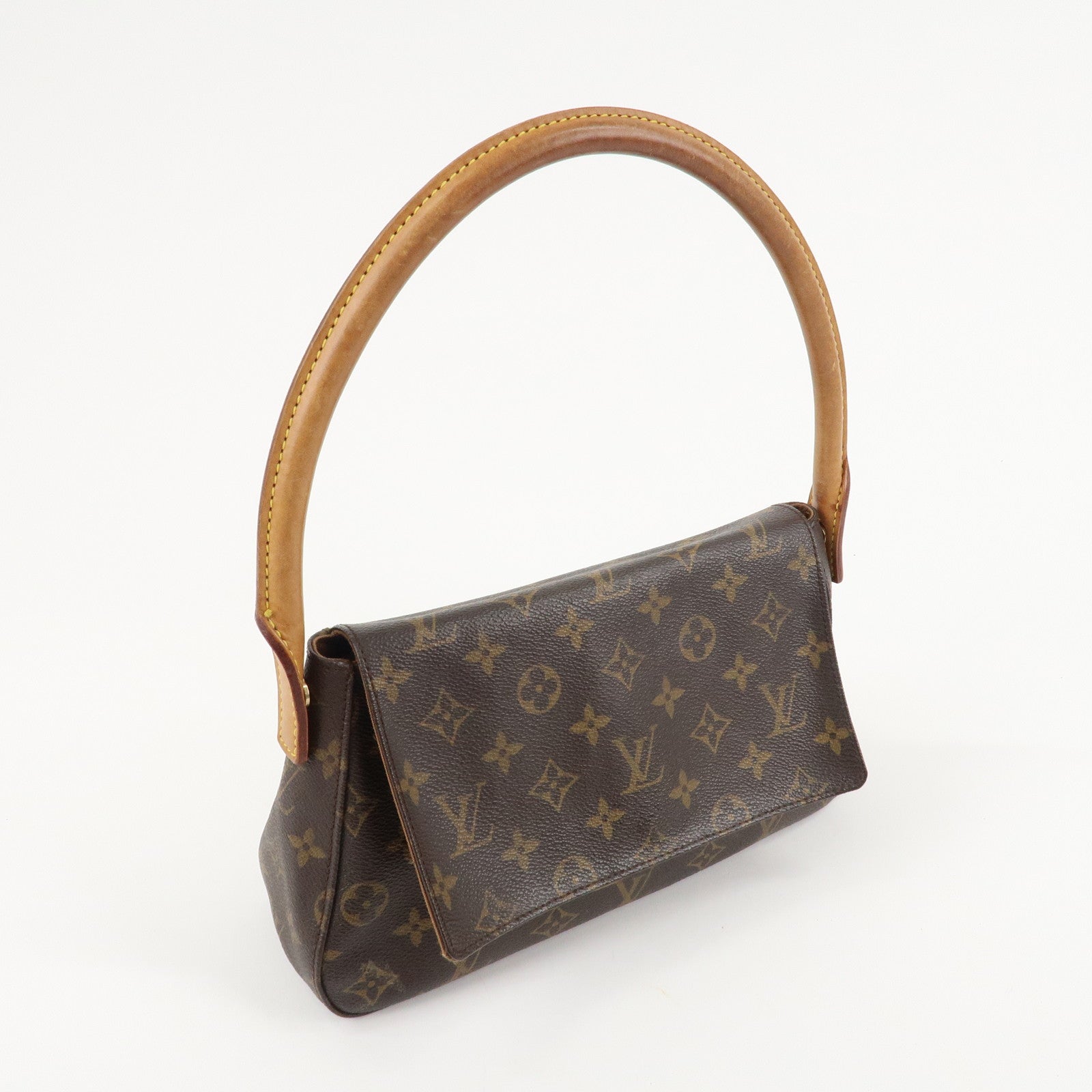 Louis Vuitton Monogram Mini Looping Shoulder Bag Hand Bag M51147 Used