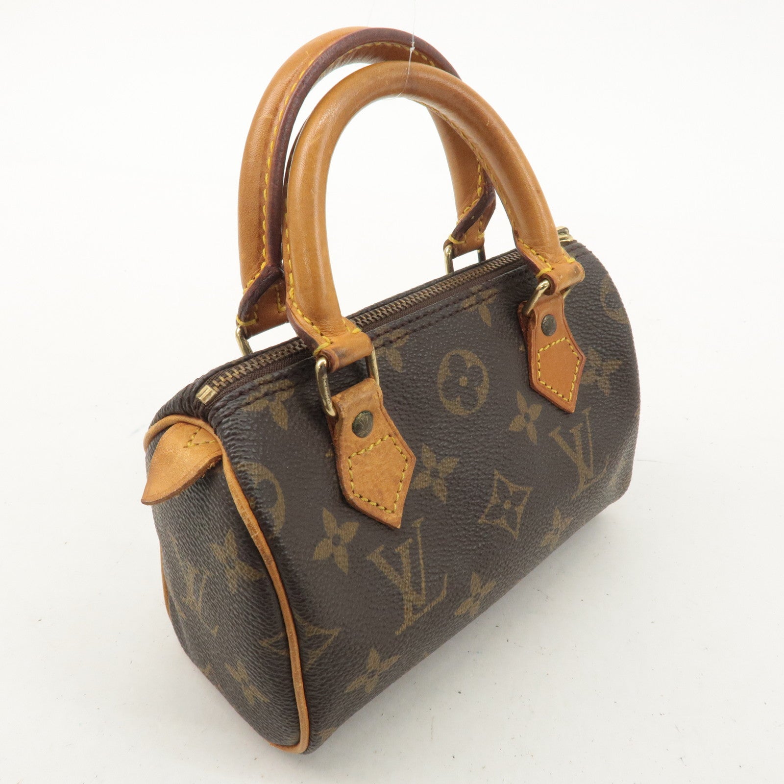 Louis Vuitton Monogram Mini Speedy Boston Bag Brown M41534