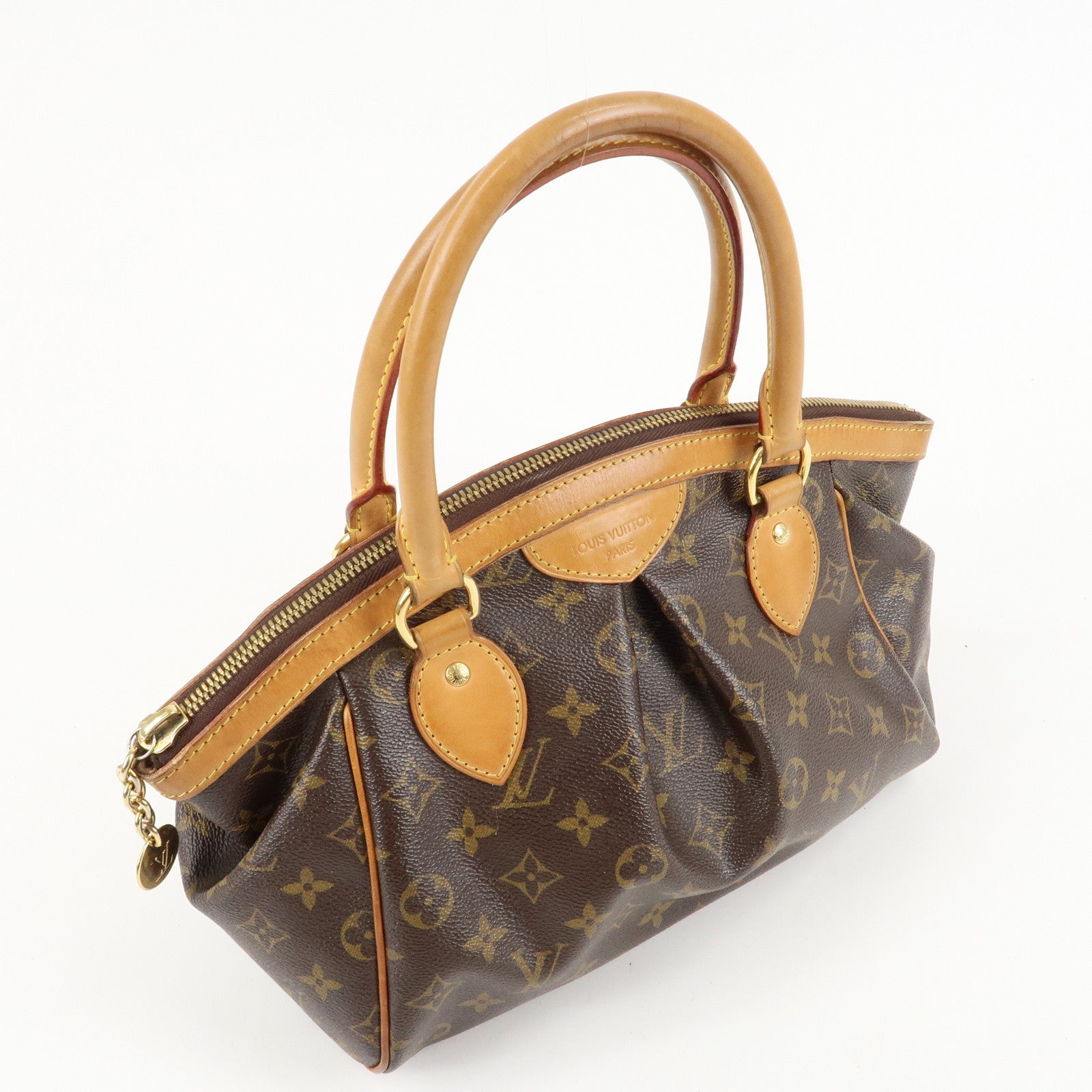 Louis Vuitton Monogram Tivoli PM Hand Bag Brown M40143 Used