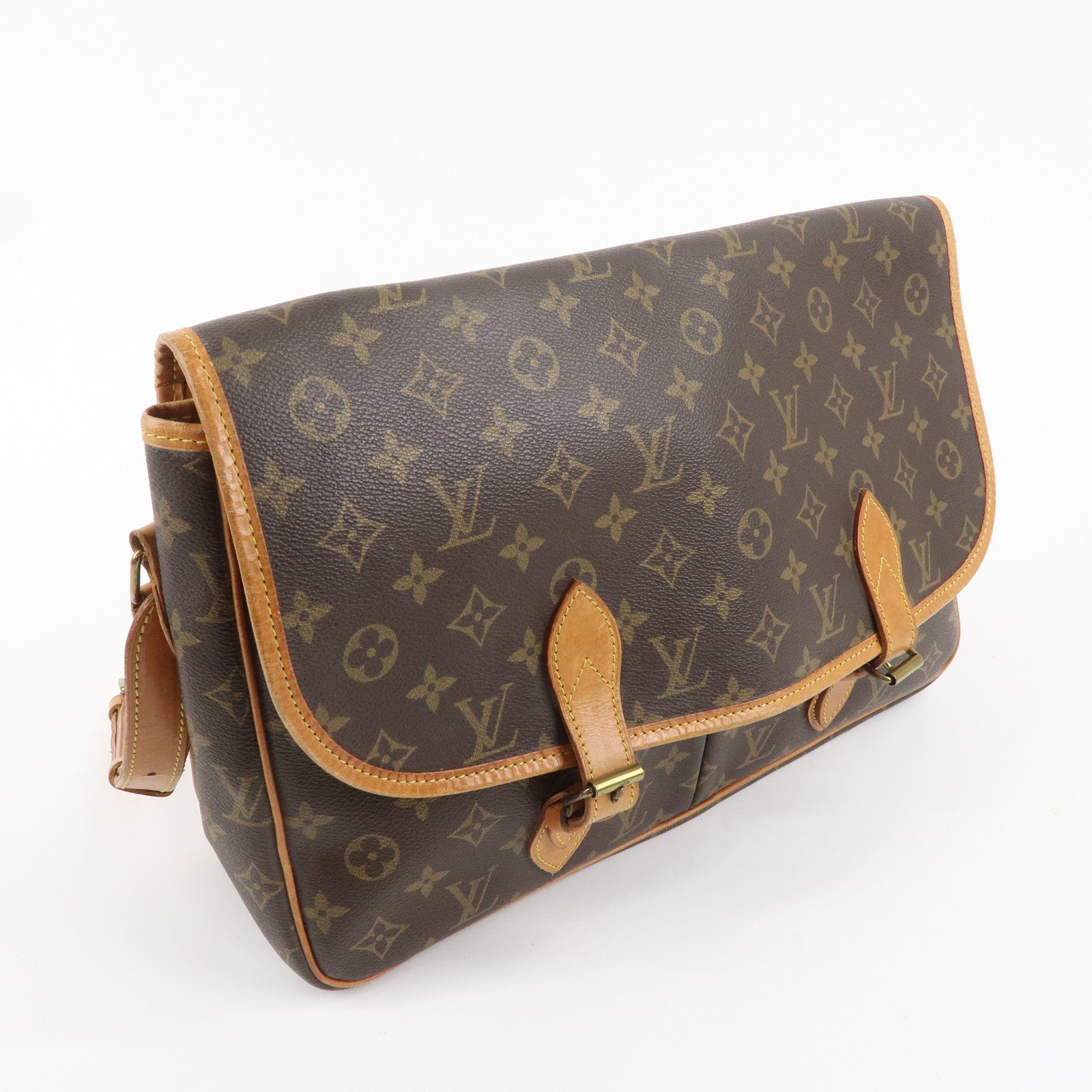 Louis Vuitton Monogram Gibeciere GM Shoulder Bag M42246