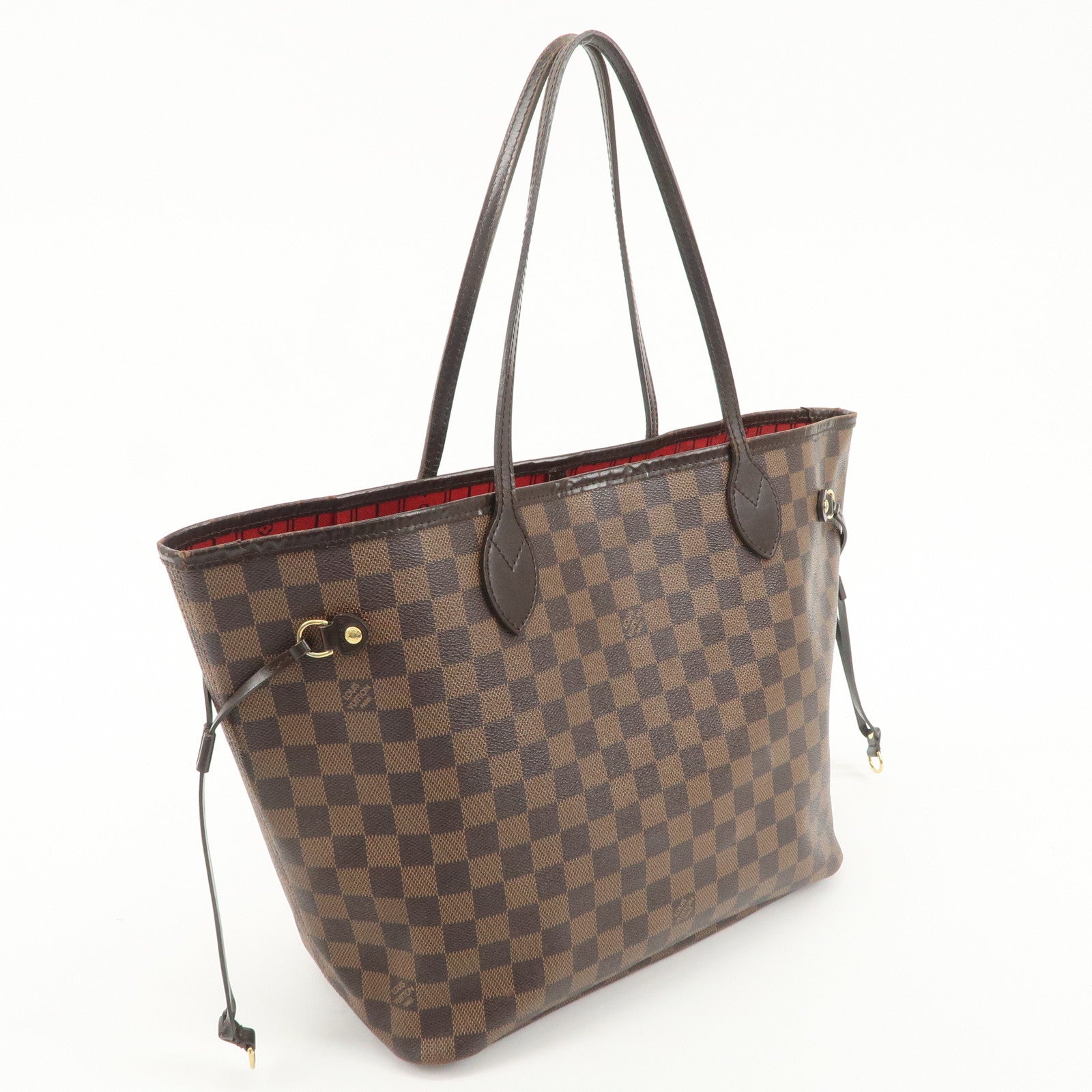 Louis Vuitton Damier Neverfull MM Tote Bag N51105 Used