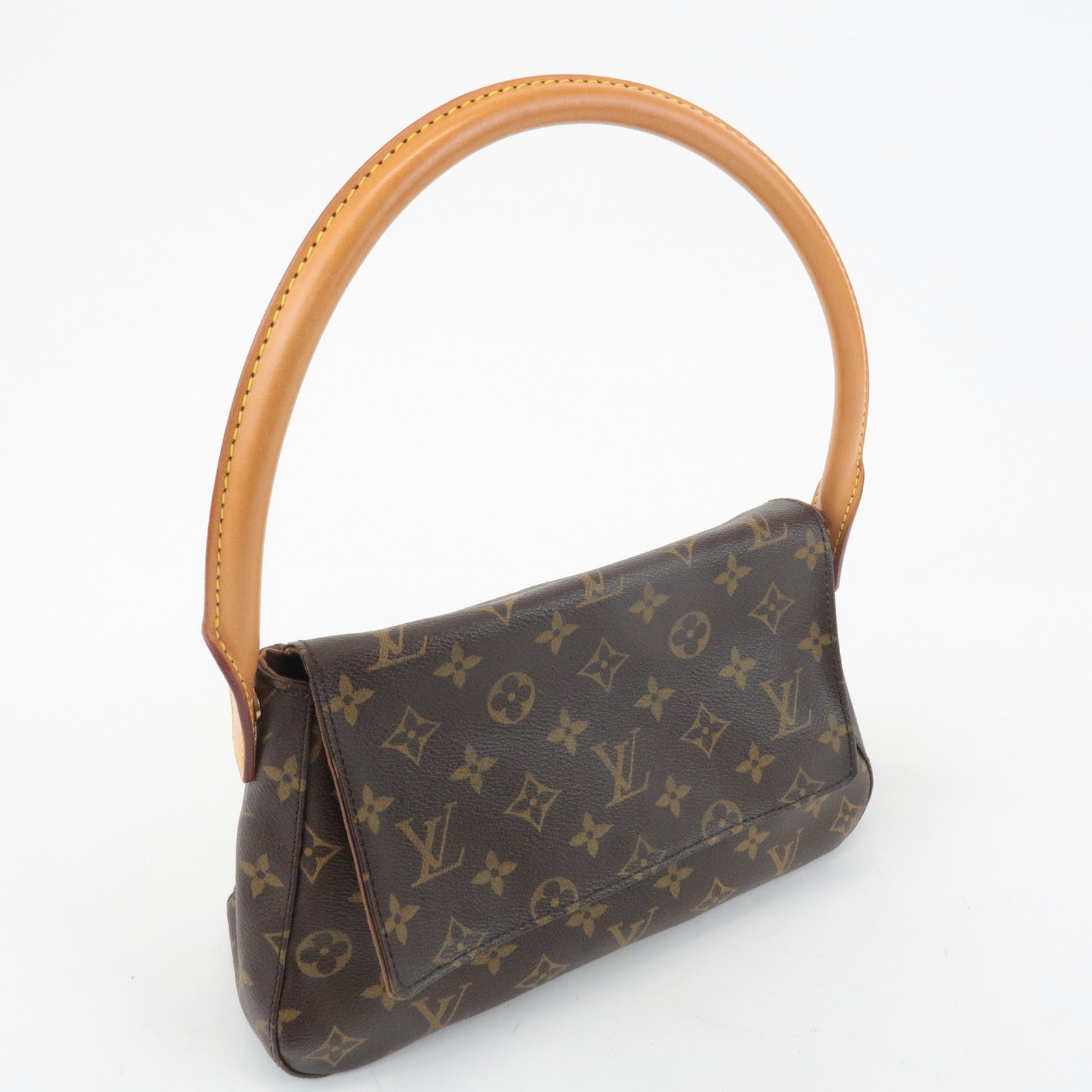 Louis Vuitton Monogram Mini Looping Shoulder Bag Hand Bag M51147 Used