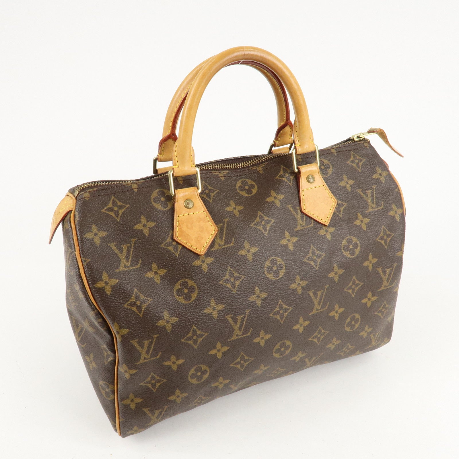 Louis Vuitton Monogram Speedy 30 Hand Bag Boston Bag M41526 Used