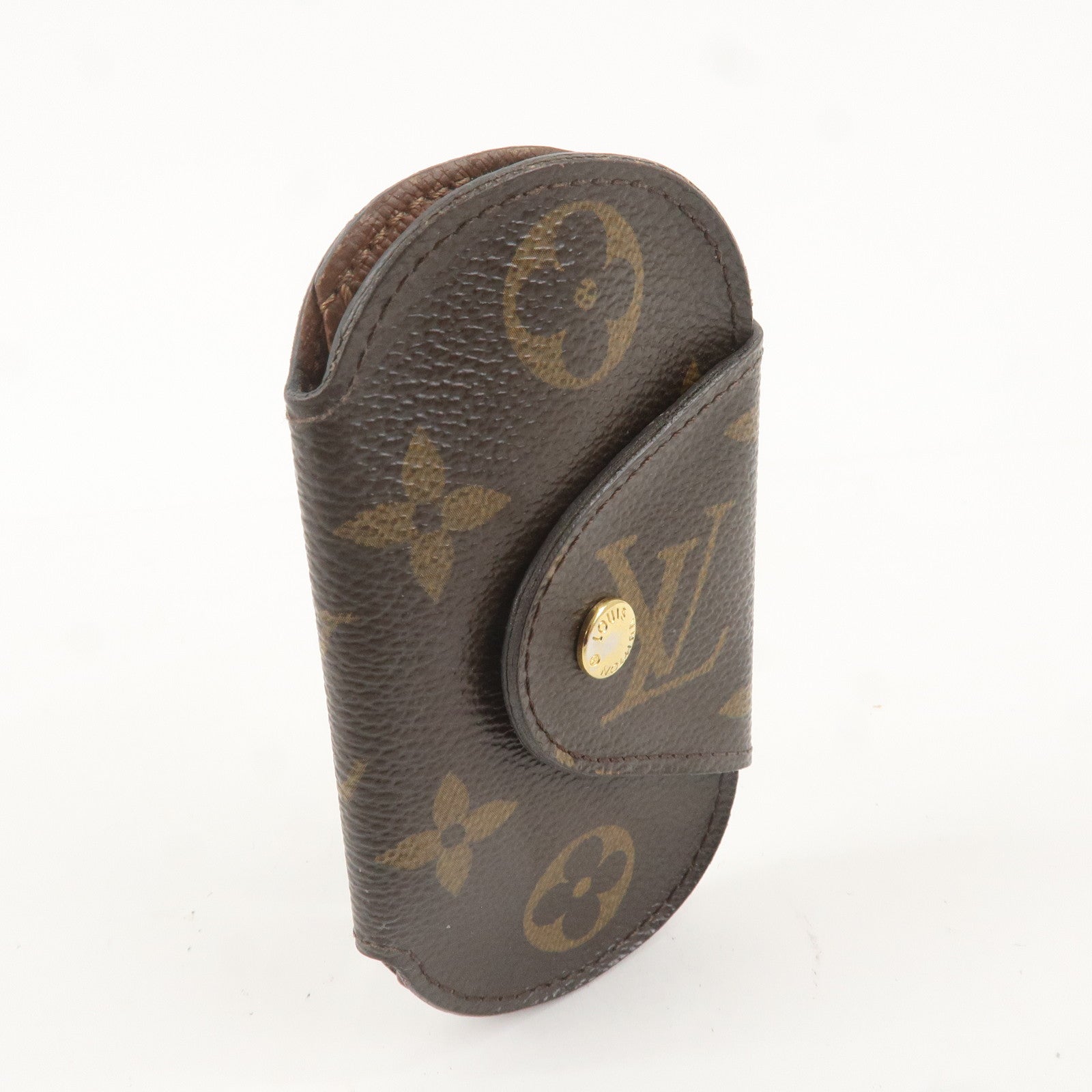 Louis Vuitton Monogram Round PM 4 Key Case Brown M60115