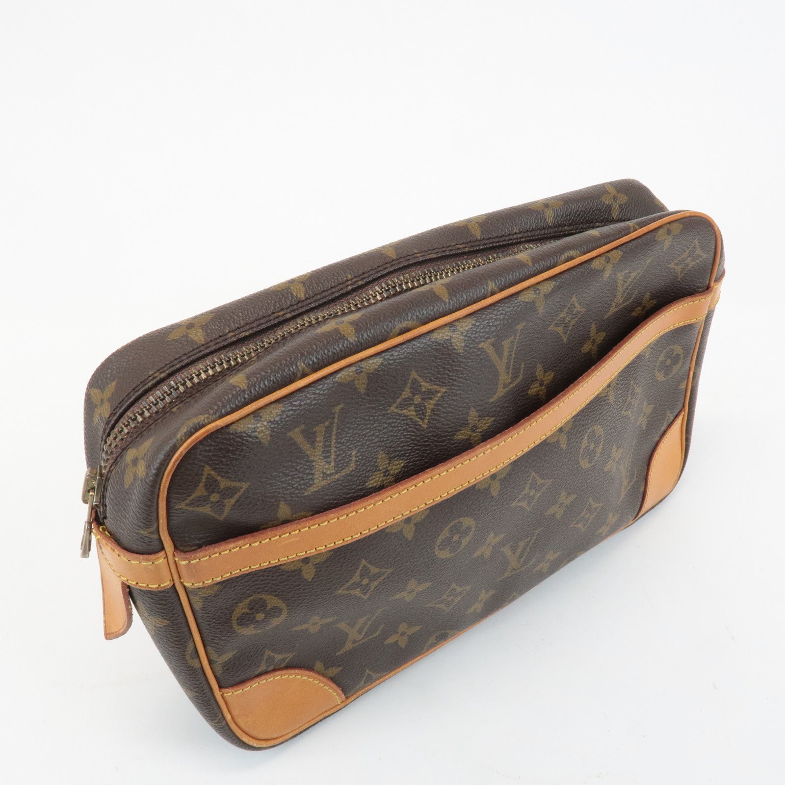 Louis Vuitton Monogram Compiegne 28 Pouch Clutch Bag M51845 Used