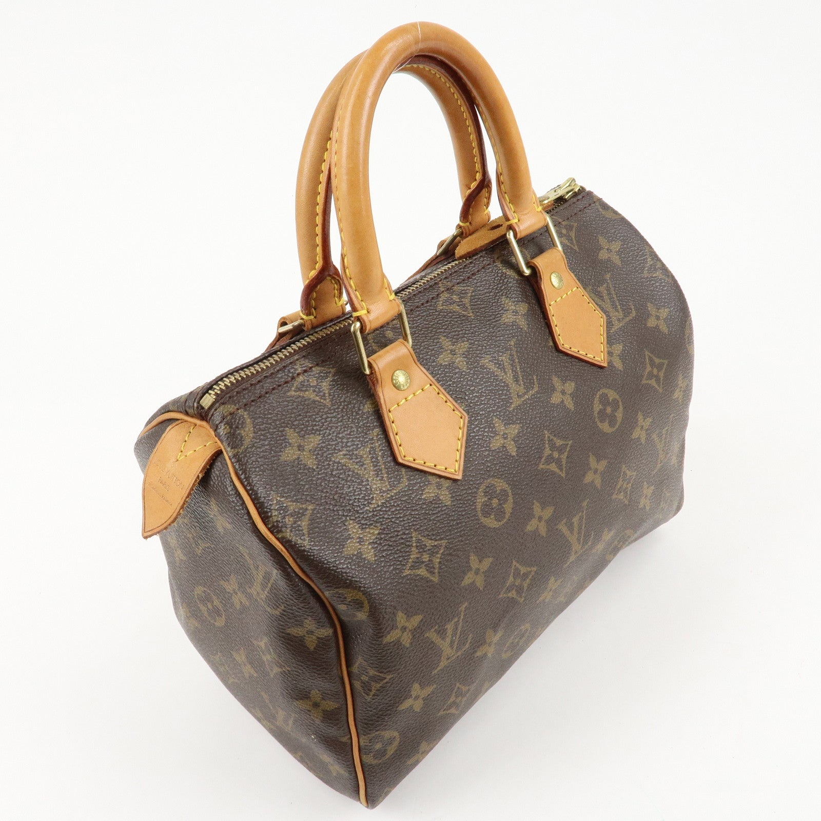 Louis Vuitton Monogram Speedy 25 Hand Bag Boston Bag M41528 Used