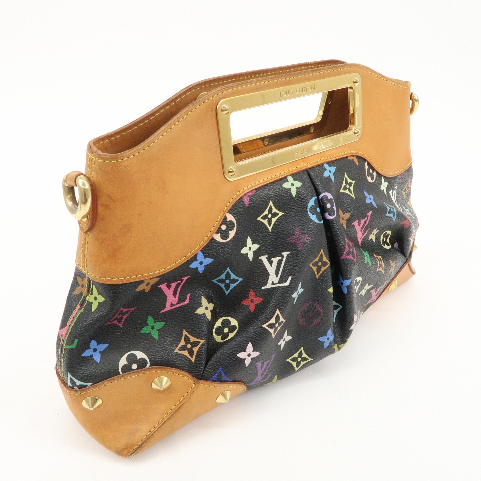 Louis Vuitton Monogram Multi Color Judy MM Hand Bag Noir M40256 Used