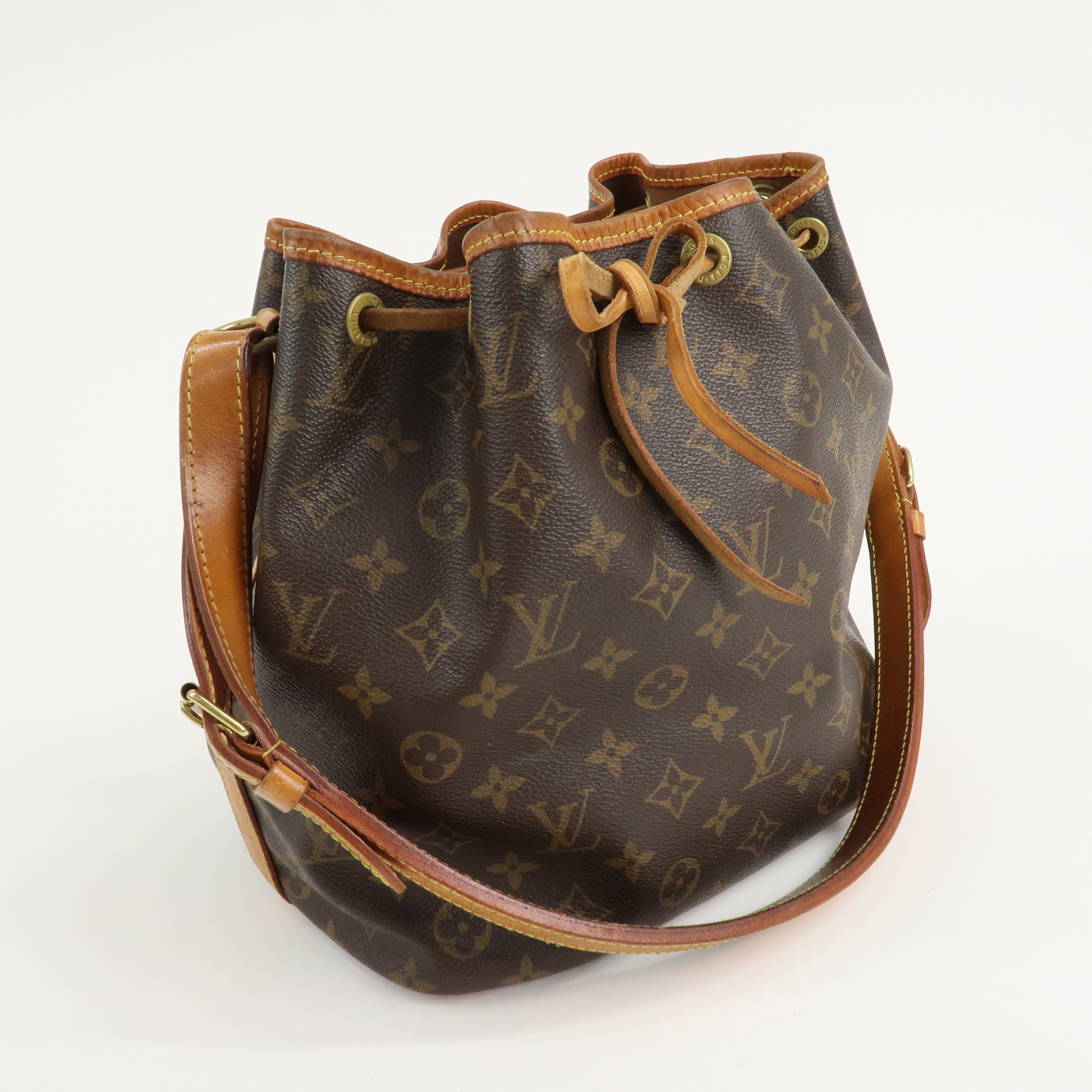 Louis Vuitton Monogram Petit Noe Shoulder Bag Brown M42226 Used