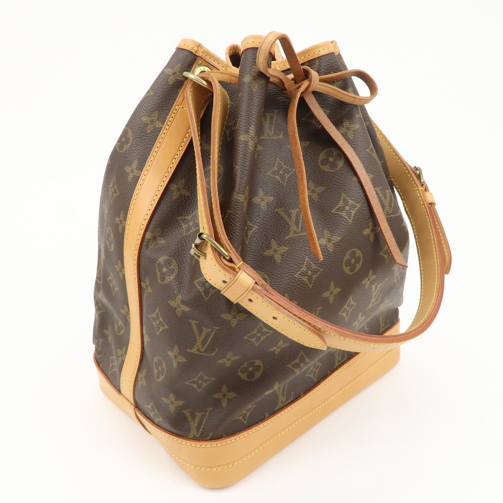 Louis Vuitton Monogram Noe Shoulder Bag Hand Bag Brown M42224 Used