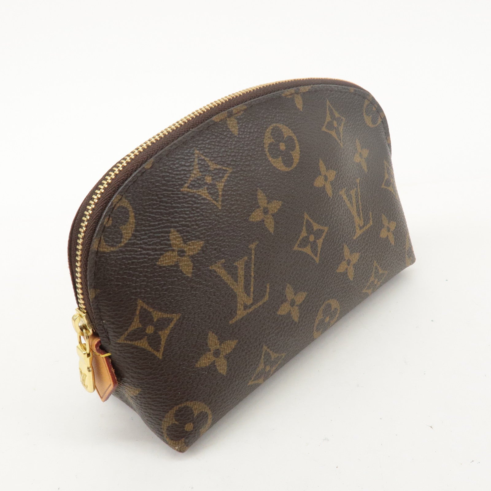 Louis Vuitton Monogram Pochette Cosmetic Pouch Brown M47515