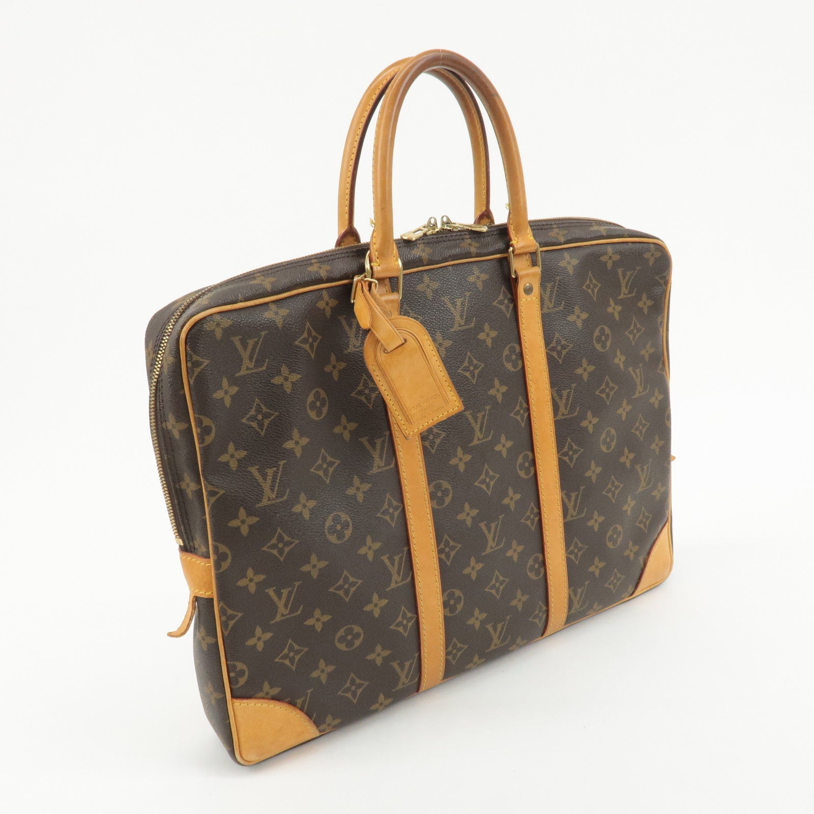 Louis Vuitton Monogram Porte Documents Voyage Bag M53361 Used