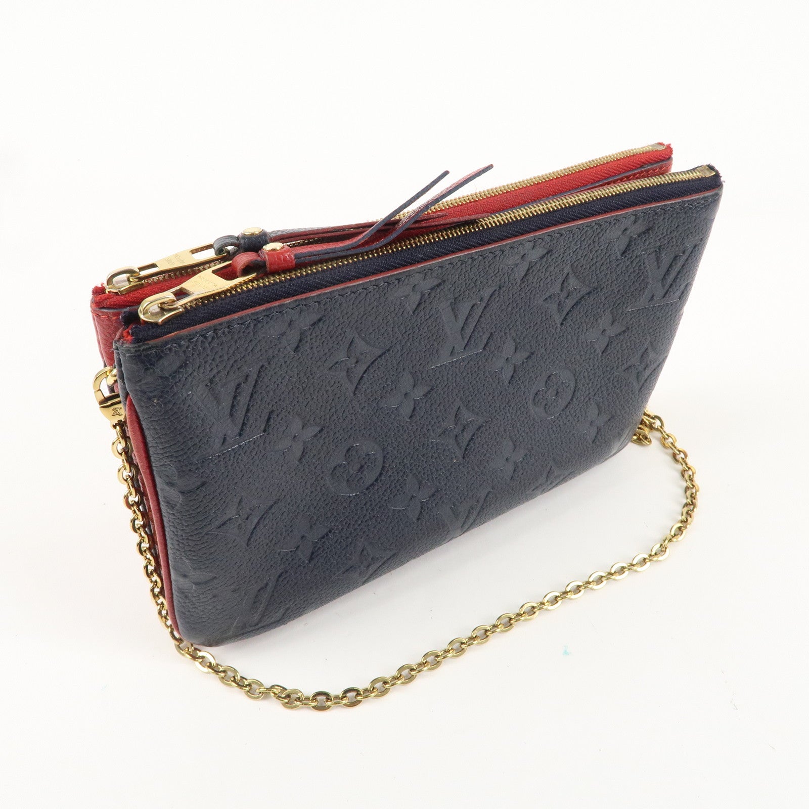 Louis Vuitton Monogram Empreinte Pochette Double Zip M63916