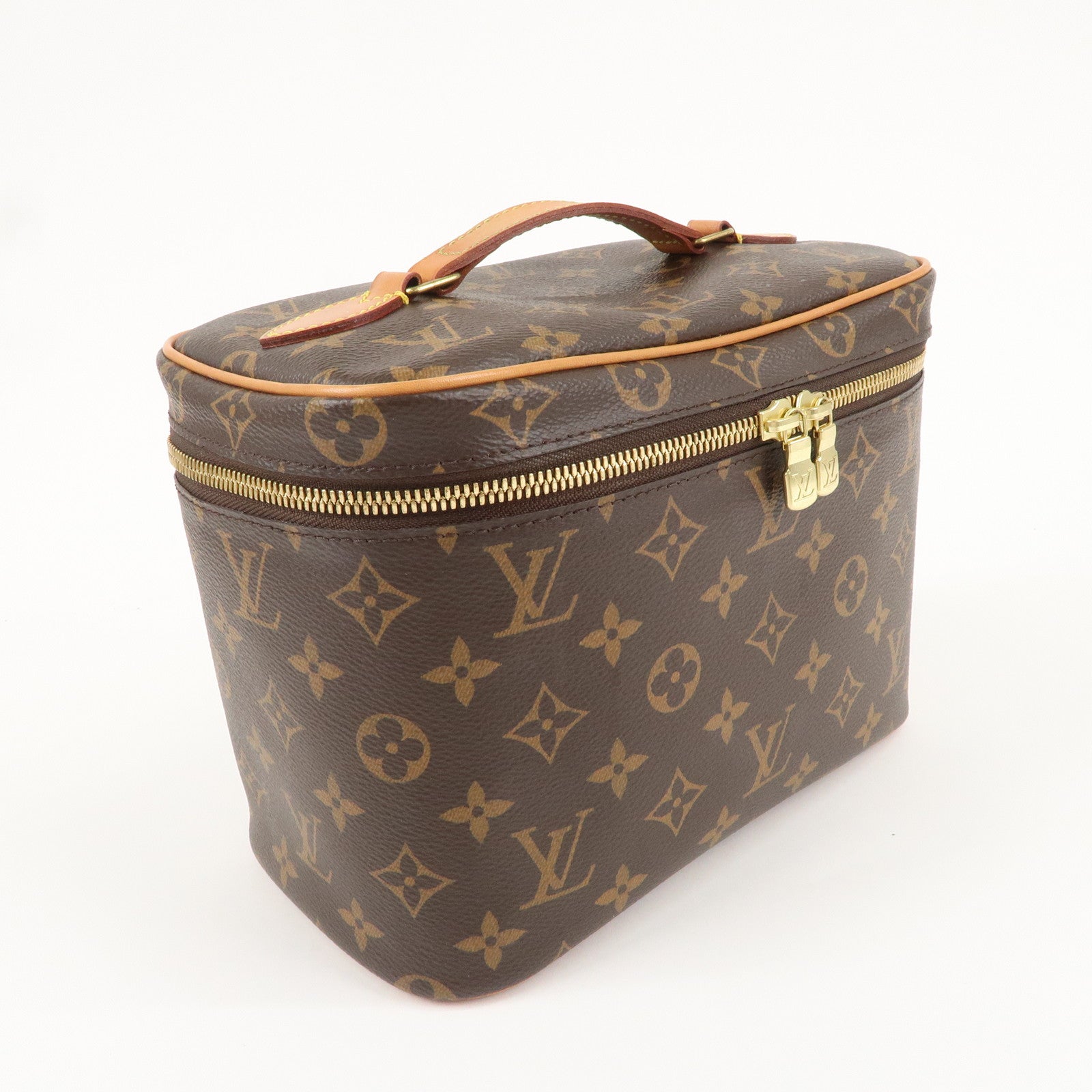 Louis Vuitton Monogram Nice BB Vanity Bag Brown M42265