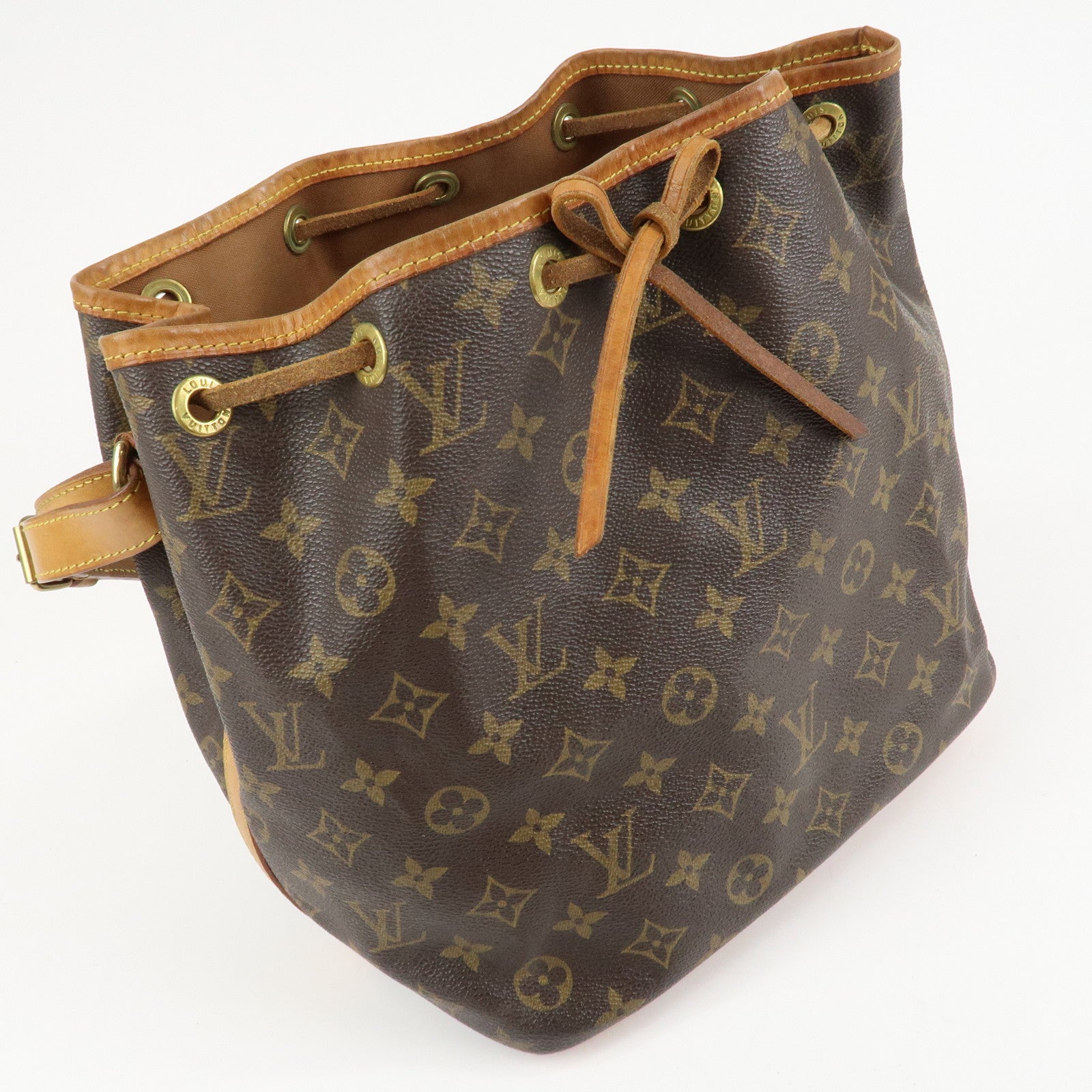 Louis Vuitton Monogram Petit Noe Shoulder Bag Brown M42226 Used