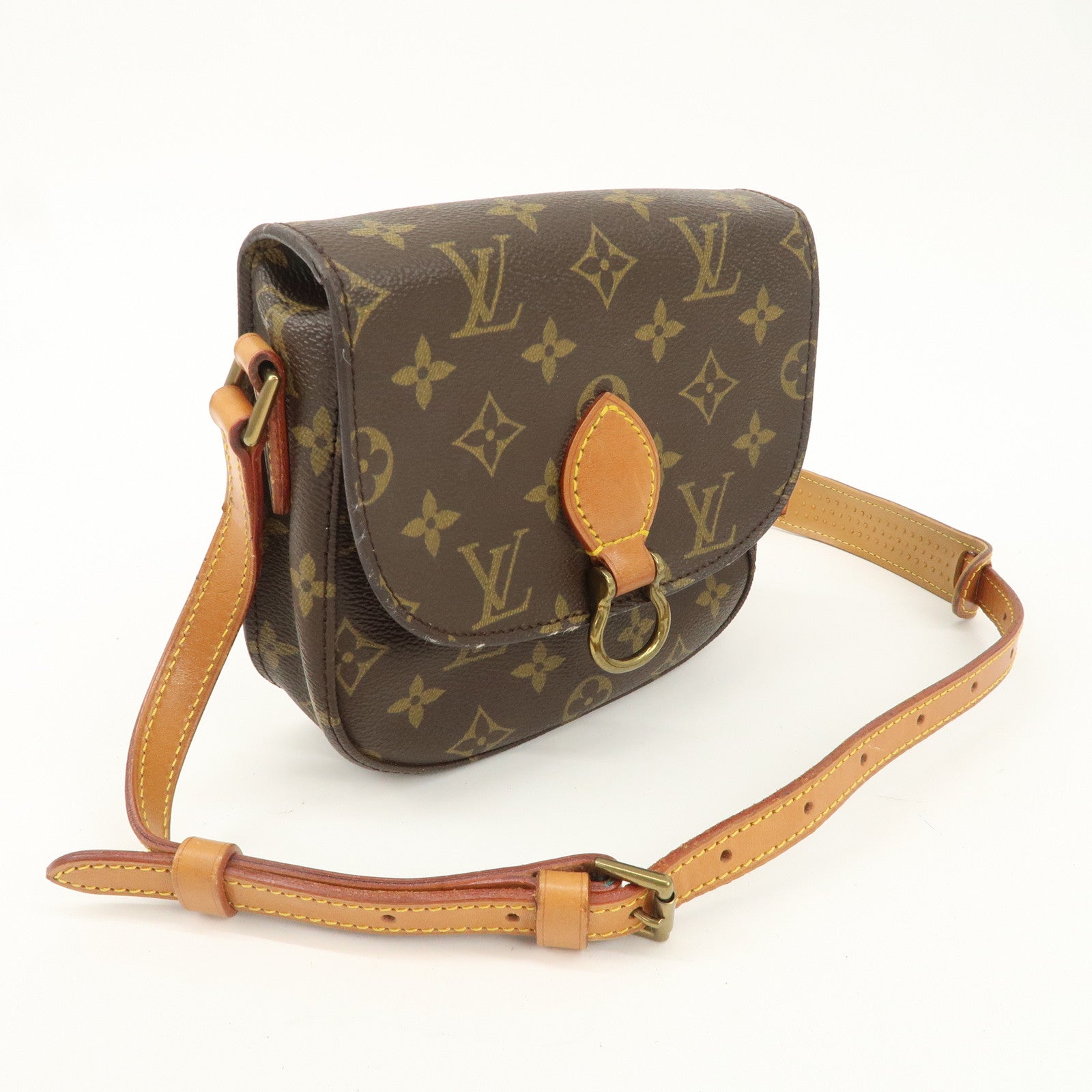 Louis Vuitton Monogram Saint Cloud PM Shoulder Bag Brown M51242