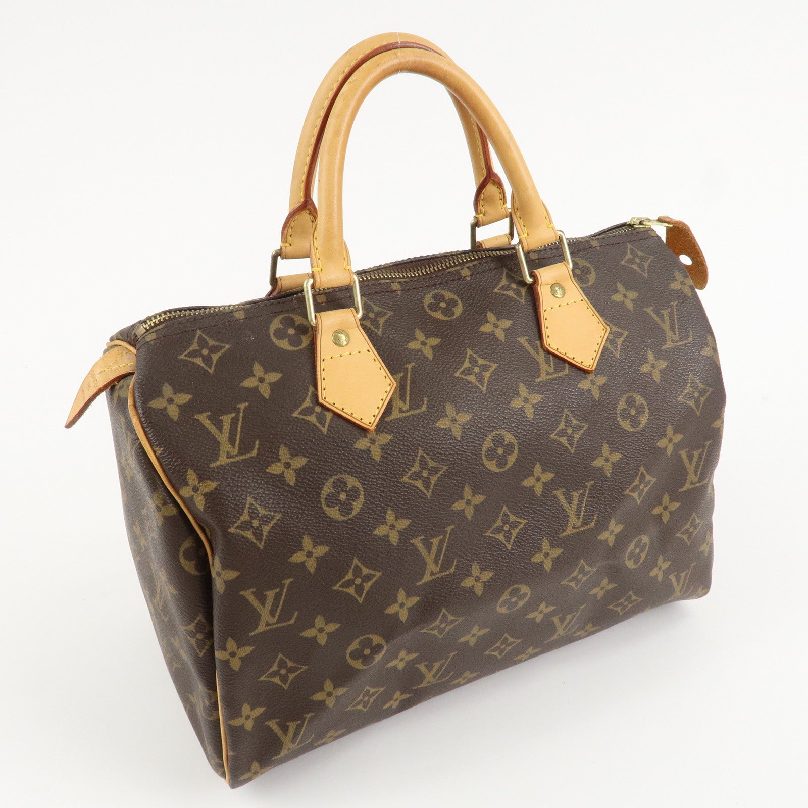 Louis Vuitton Monogram Speedy 30 Hand Bag Boston Bag M41526 Used