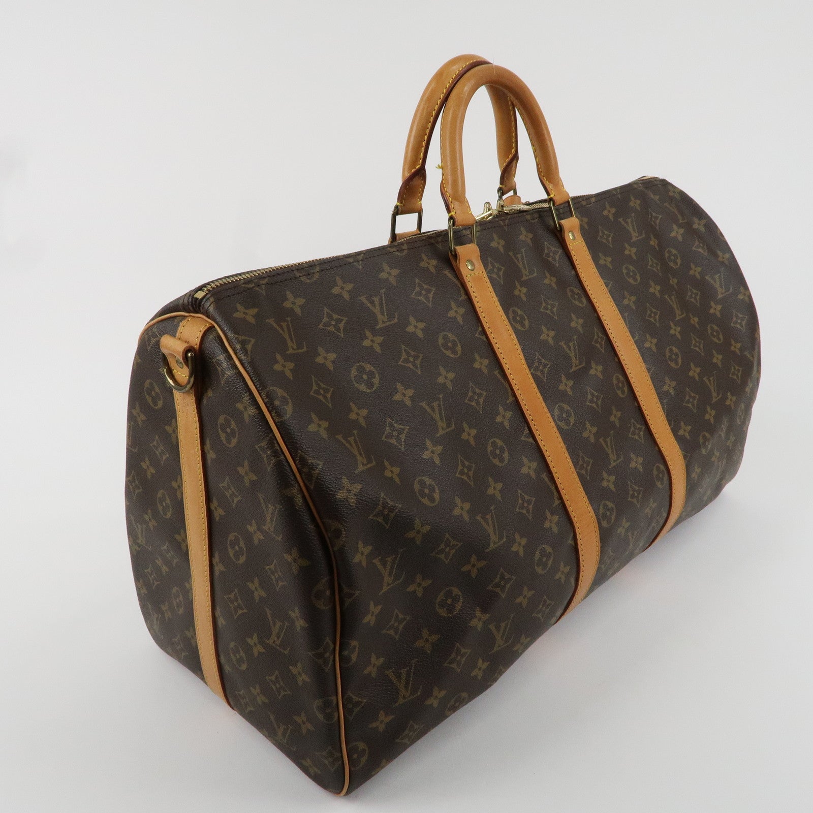 Louis Vuitton Monogram Keep All Bandouliere 55 Boston Bag M41414