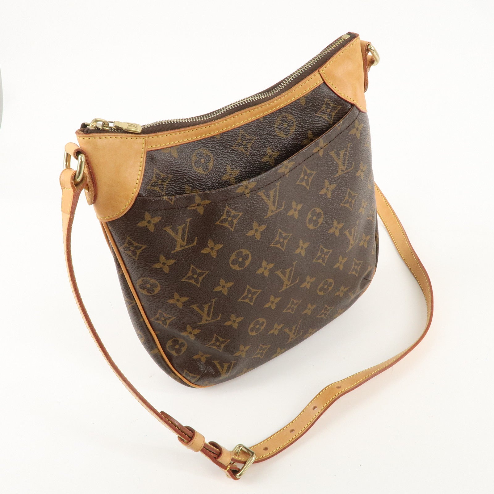 Louis Vuitton Monogram Odeon PM Shoulder Bag Brown M56390