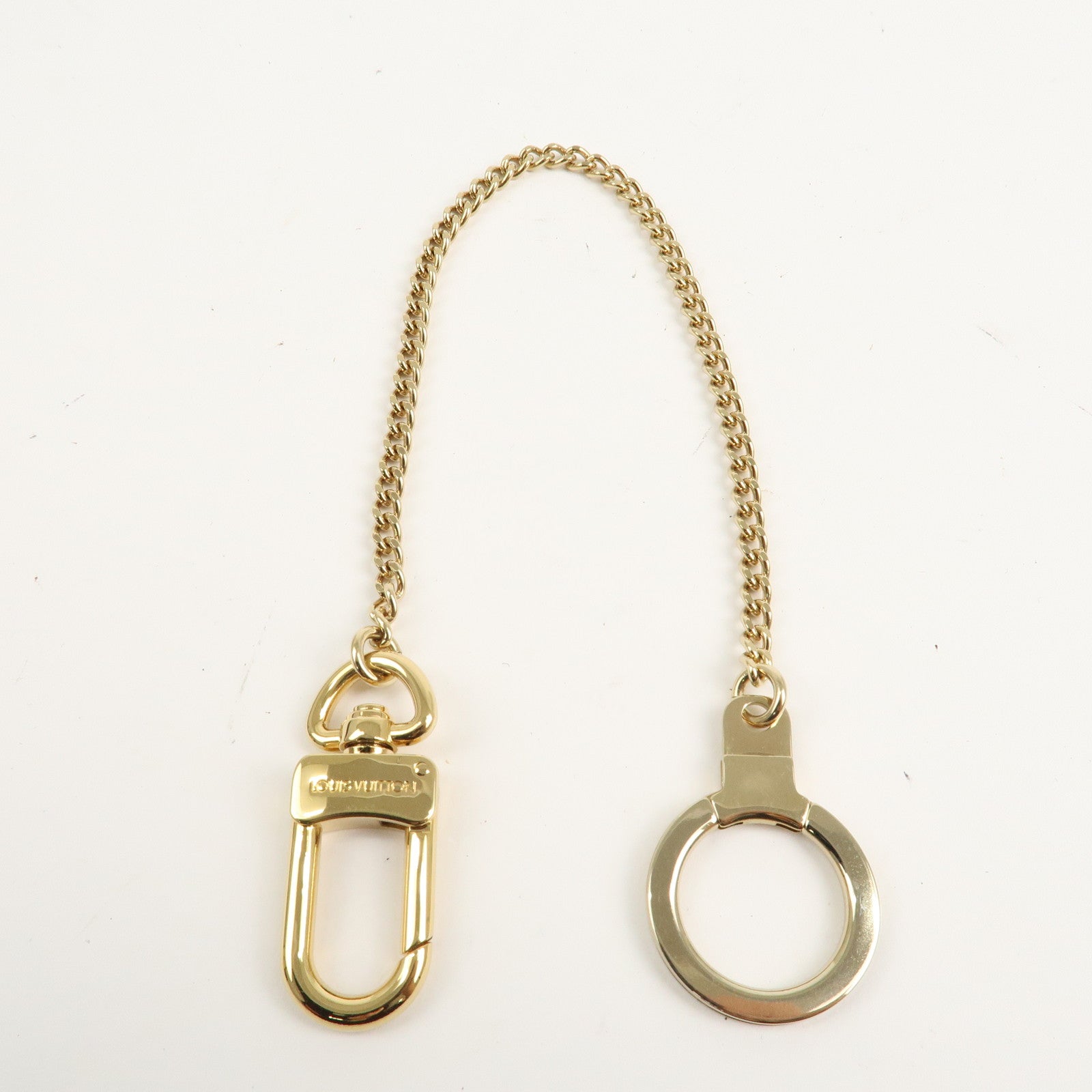 Louis Vuitton Chenne Ano Cles Key Chain Key Charm Gold M58021 Used