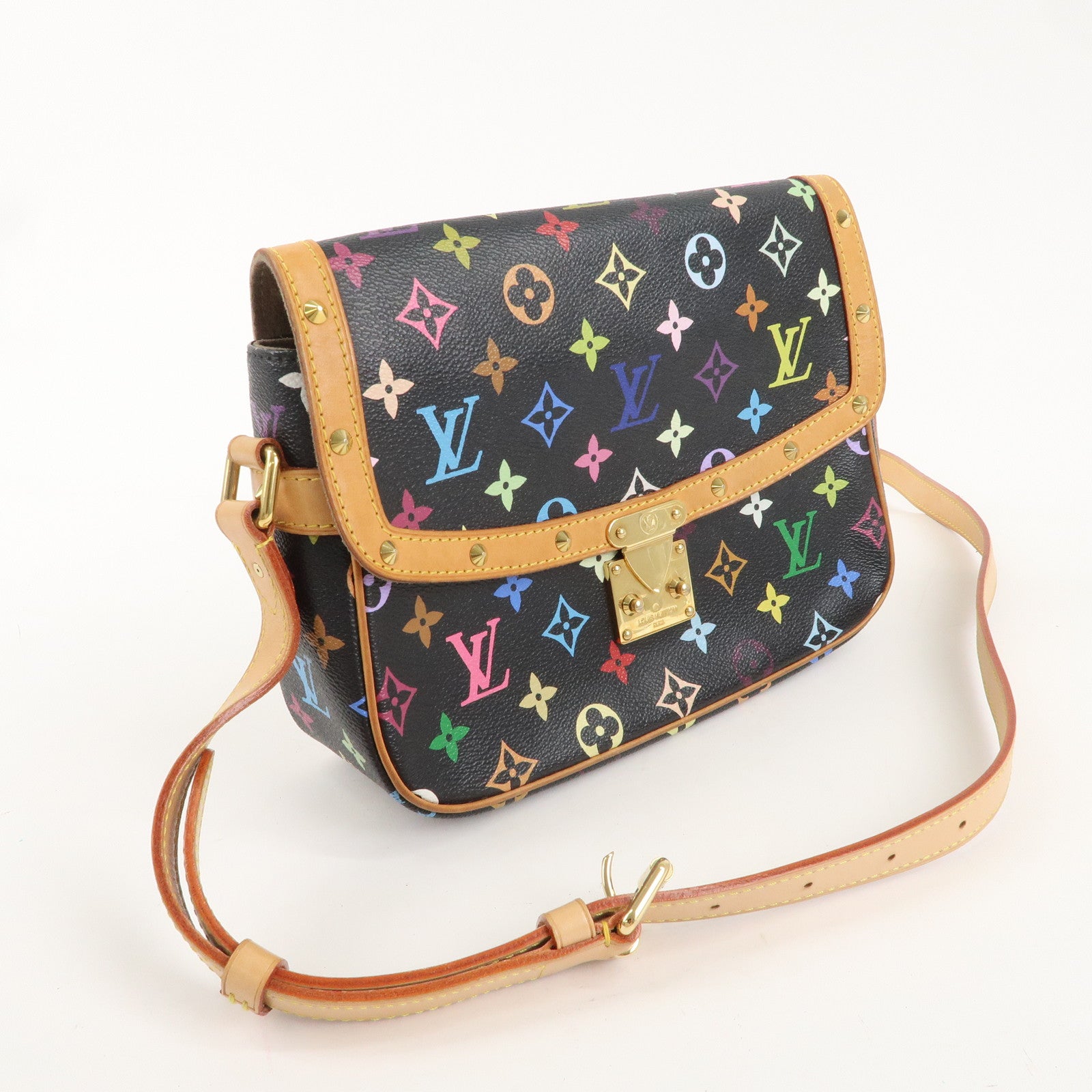 Louis Vuitton Monogram Multicolor Sologne Shoulder Bag Noir M92639