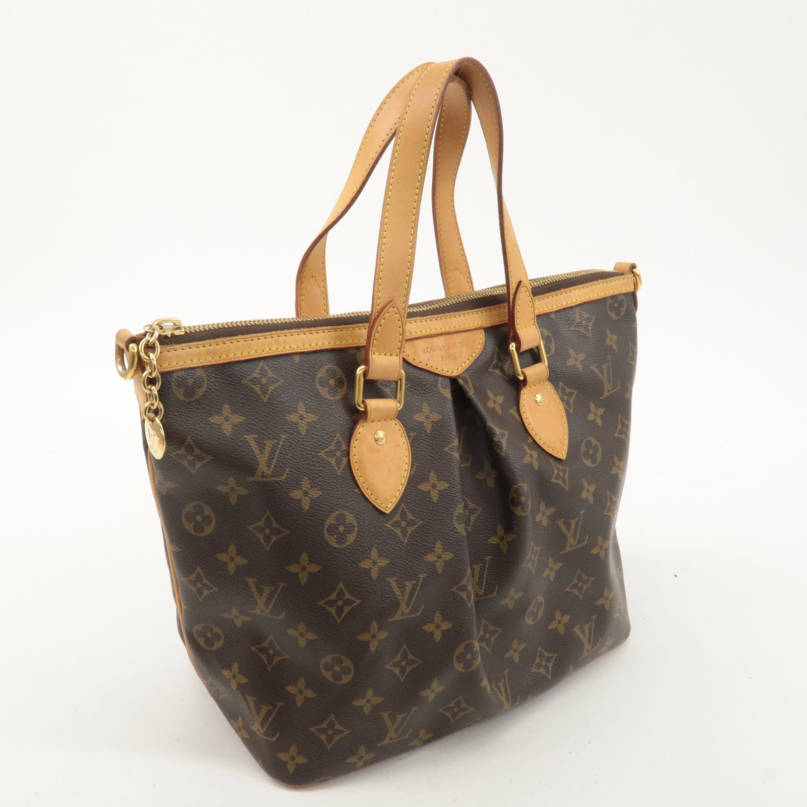 Louis Vuitton Monogram Palermo PM 2Way Hand Bag Brown M40145