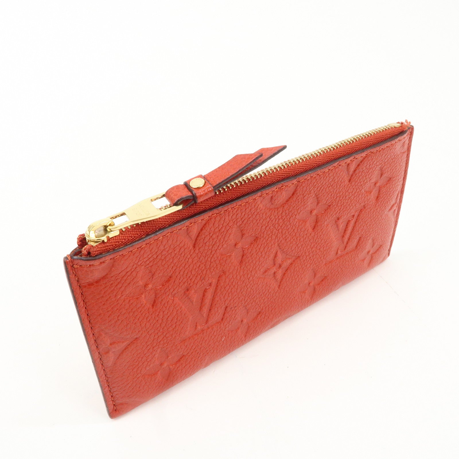 Louis Vuitton Monogram  Empreinte Portefeuille Cerise Cion Case Used