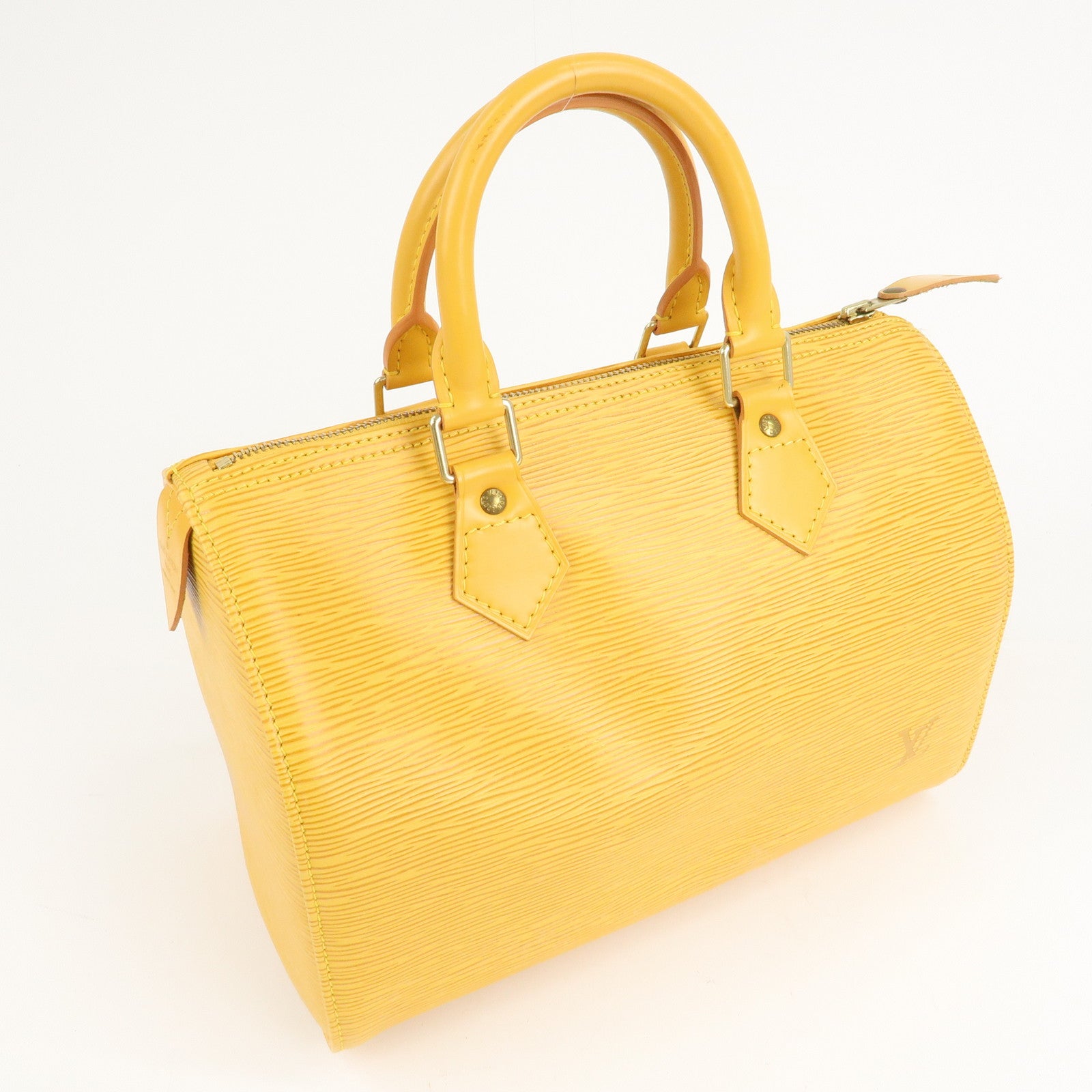 Louis Vuitton Epi Speedy 25 Boston Bag Hand Bag Yellow M43019 Used