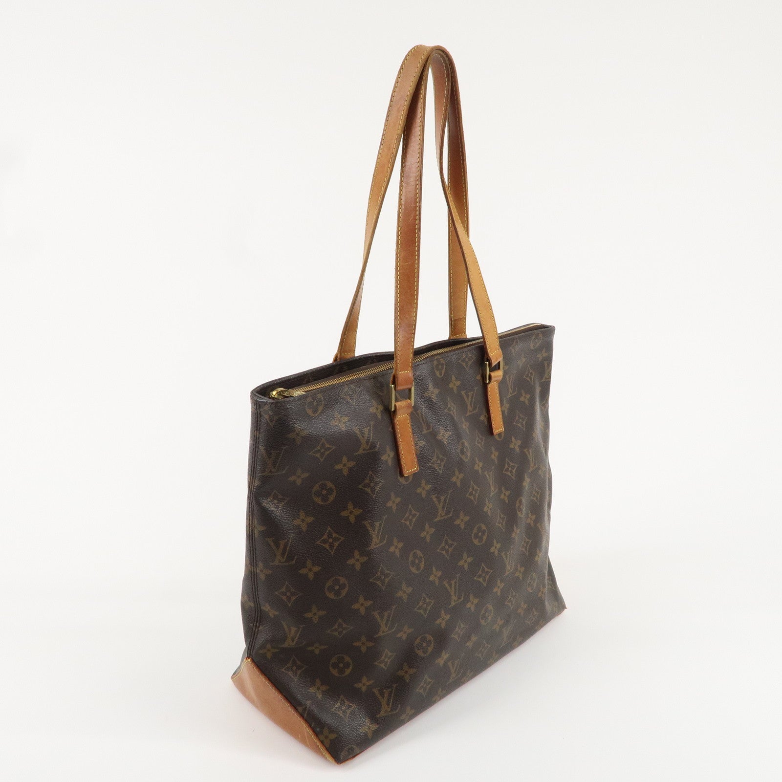 Louis Vuitton Monogram Cabas Mezzo Tote Bag Brown M51151