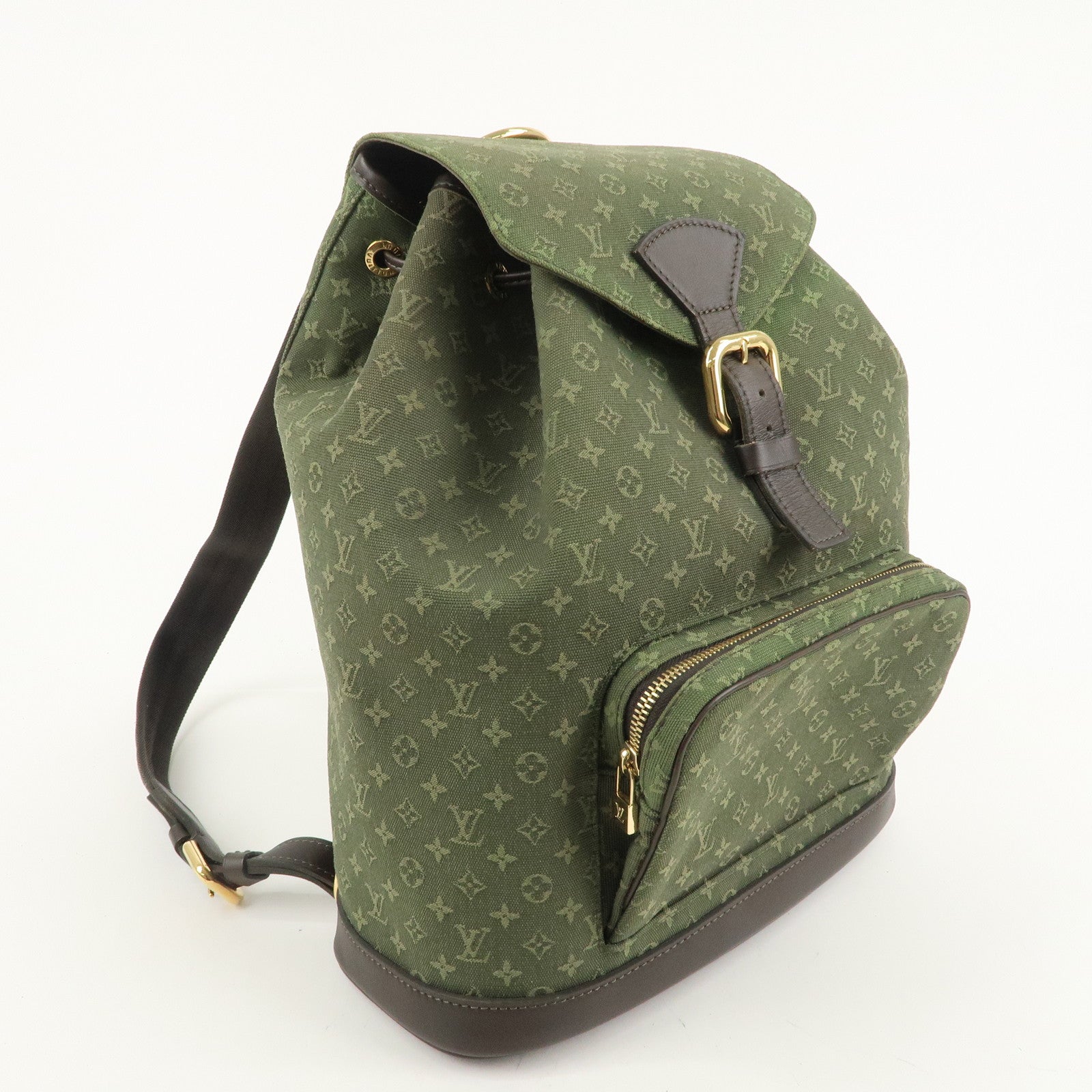 Louis Vuitton Monogram Mini Montsouris GM Backpack Khaki M92456