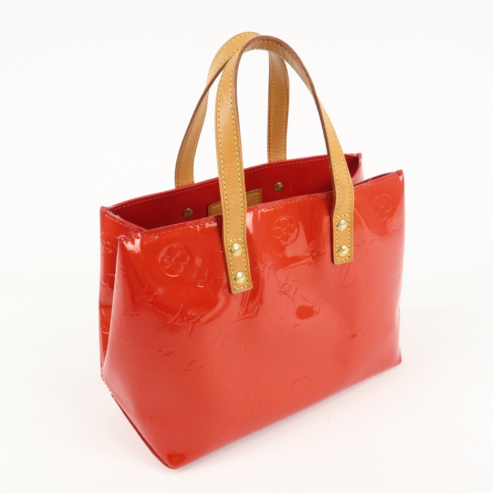 Louis Vuitton Monogram Vernis Lead PM Hand Bag M91088 Rouge