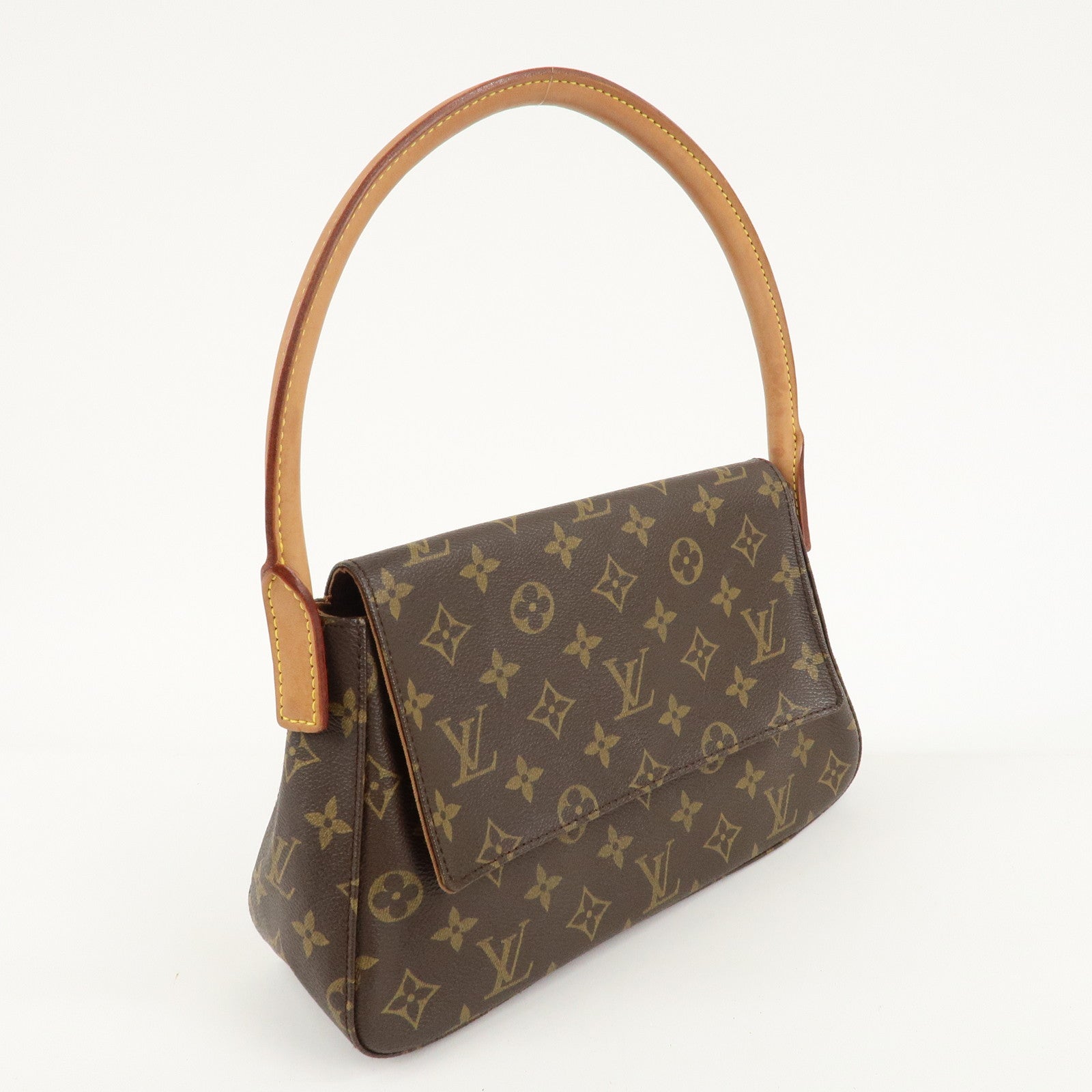 Louis Vuitton Monogram Mini Looping Shoulder Bag Hand Bag M51147 Used