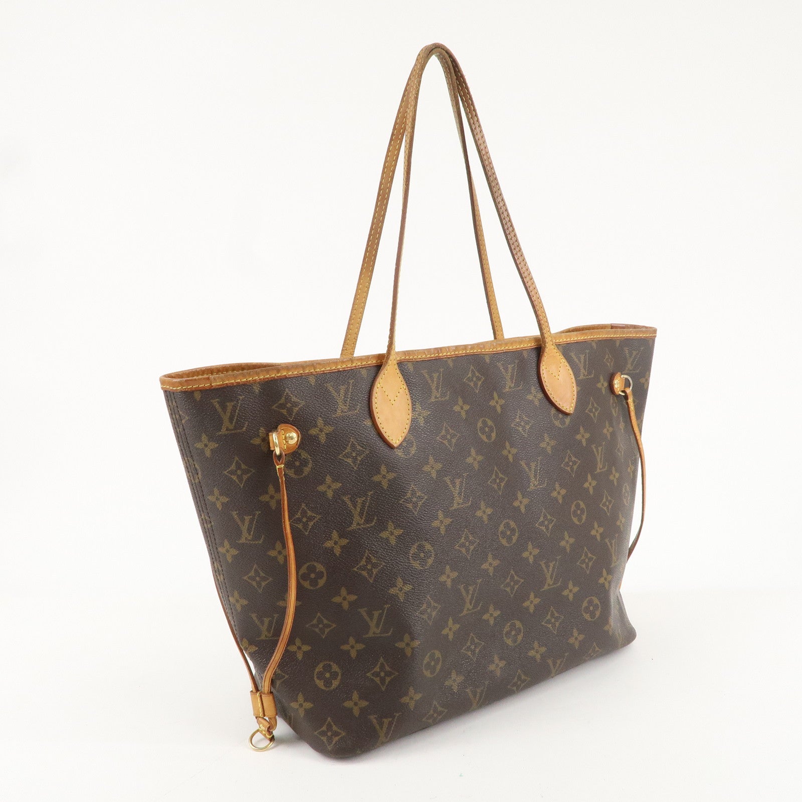 Louis Vuitton Monogram Neverfull MM Tote Bag Brown M40156