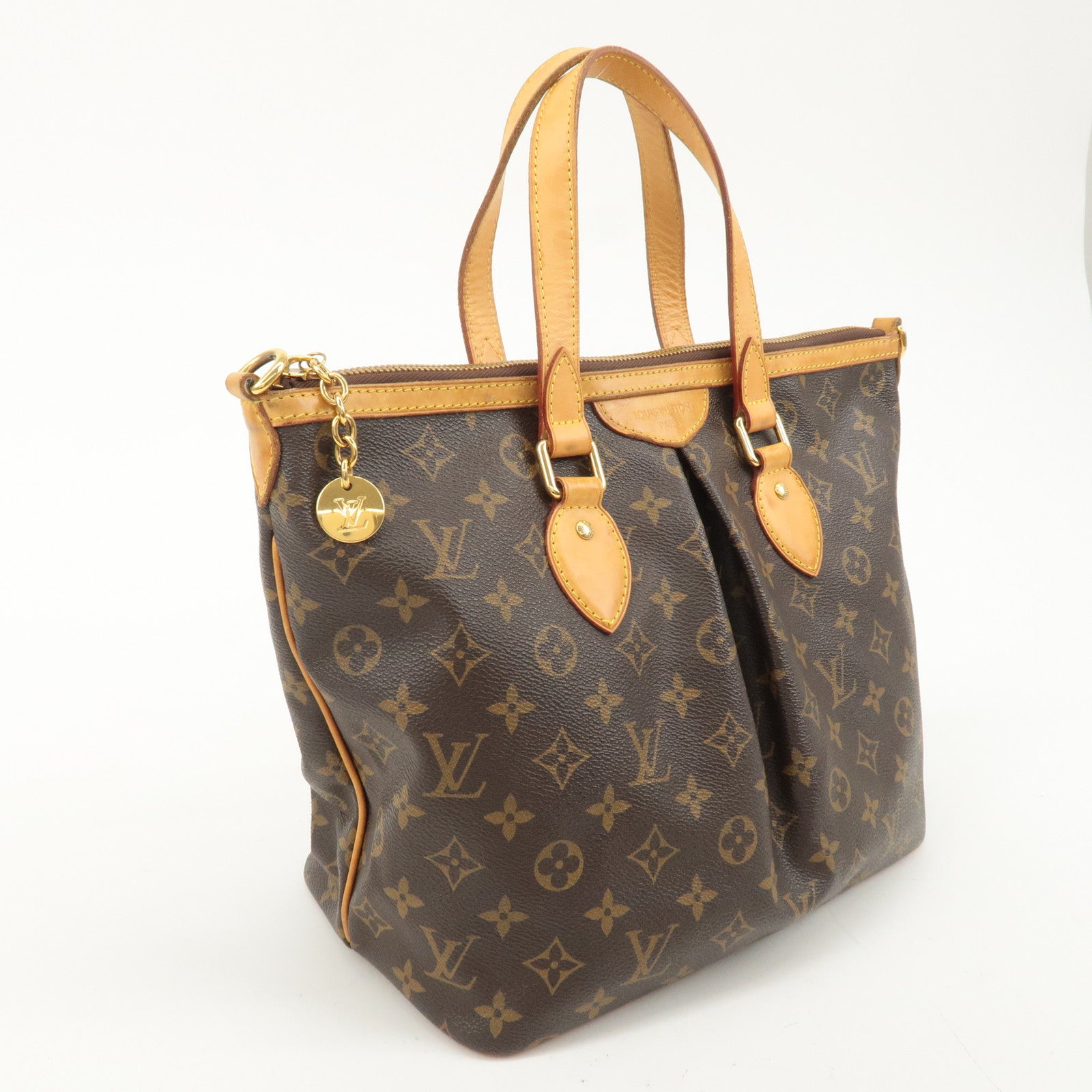 Louis Vuitton Monogram Palermo PM 2Way Hand Bag Brown M40145