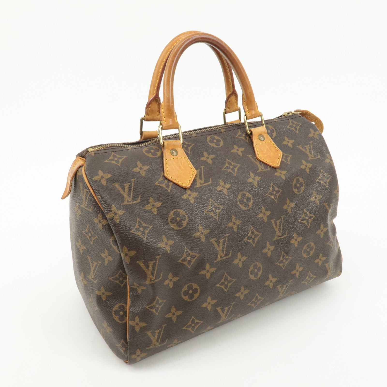 Louis Vuitton Monogram Speedy 30 Hand Bag Boston Bag M41526 Used