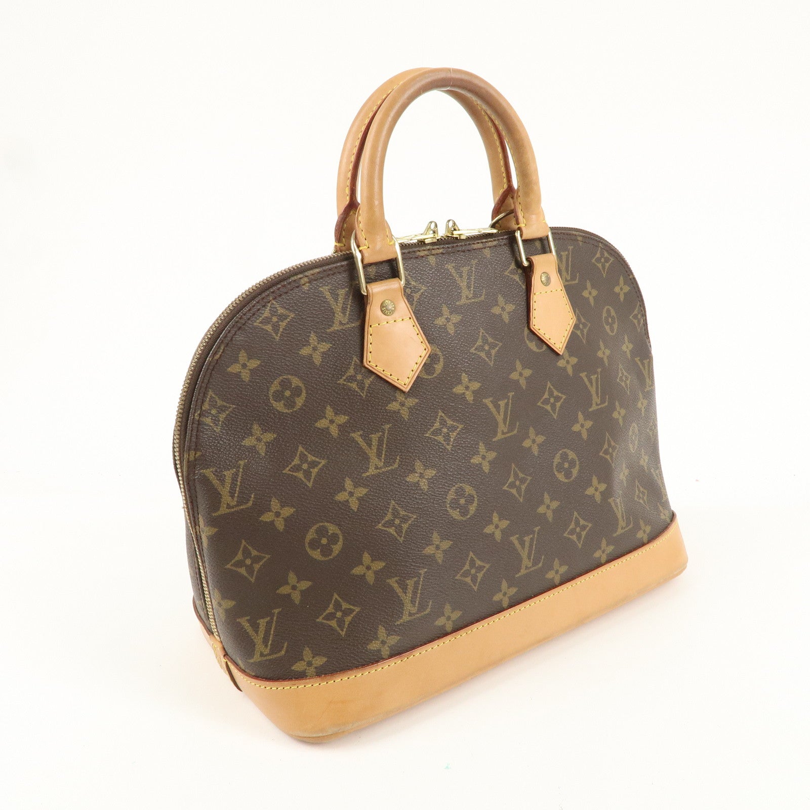 Louis Vuitton Monogram Alma Hand Bag Brown M51130